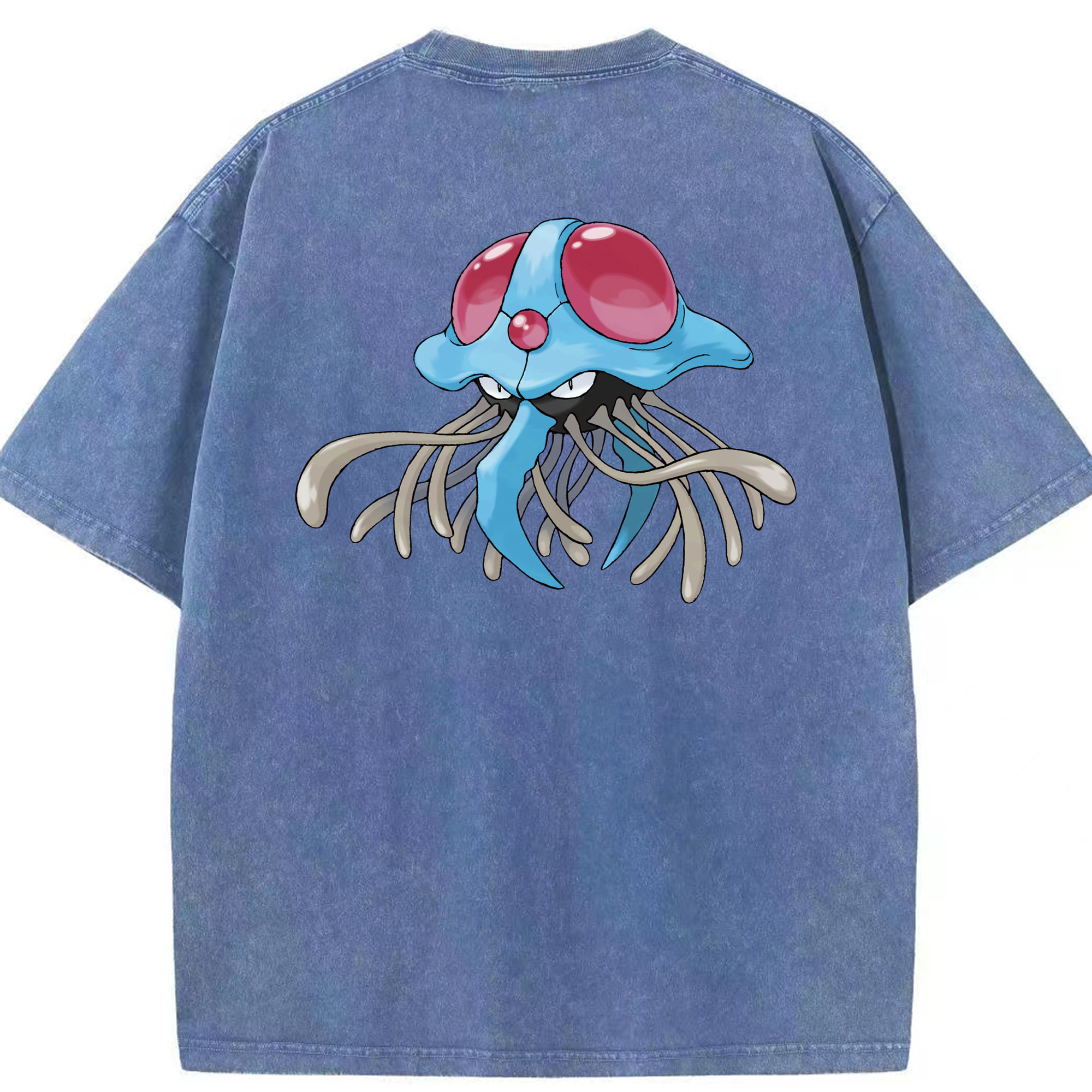 （画像用） ポケットモンスター Pokémon 綿100% ヴィンテージ風 半袖Tシャツ（背面プリント）