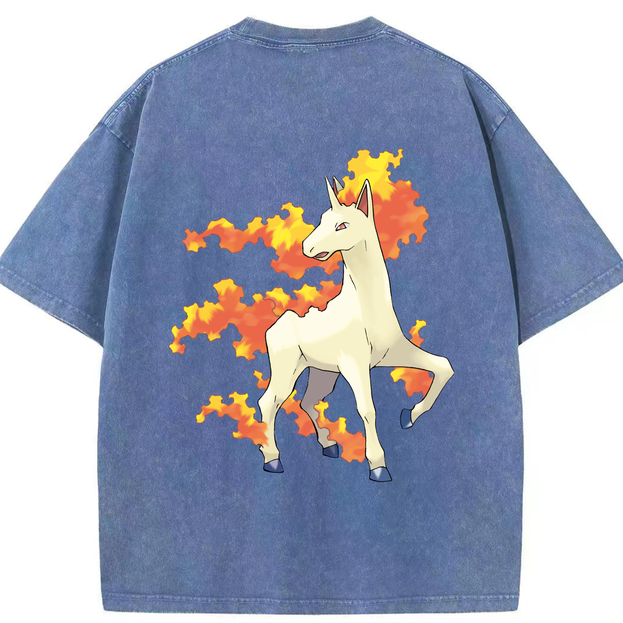 （画像用） ポケットモンスター Pokémon 綿100% ヴィンテージ風 半袖Tシャツ（背面プリント）