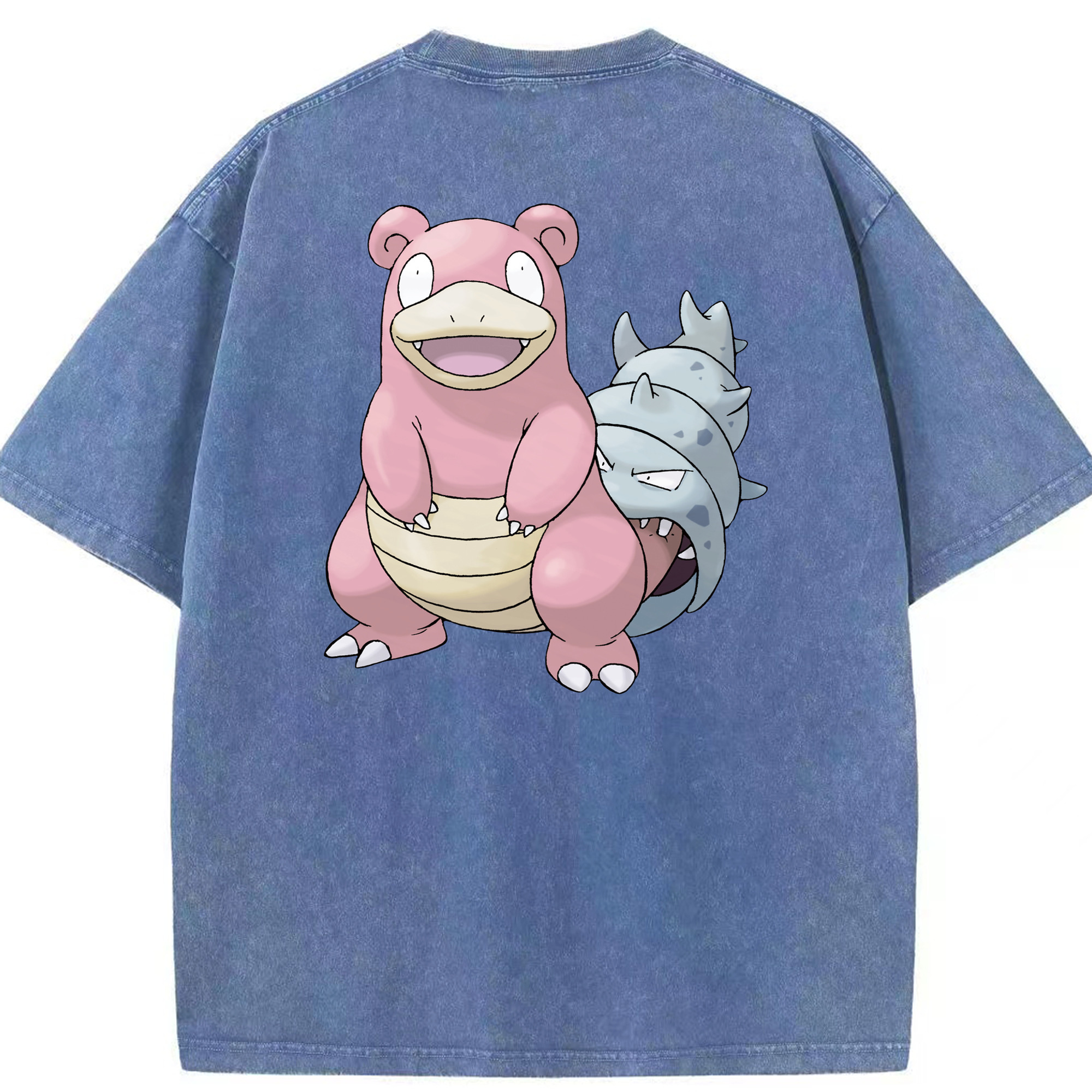 （画像用） ポケットモンスター Pokémon 綿100% ヴィンテージ風 半袖Tシャツ（背面プリント）