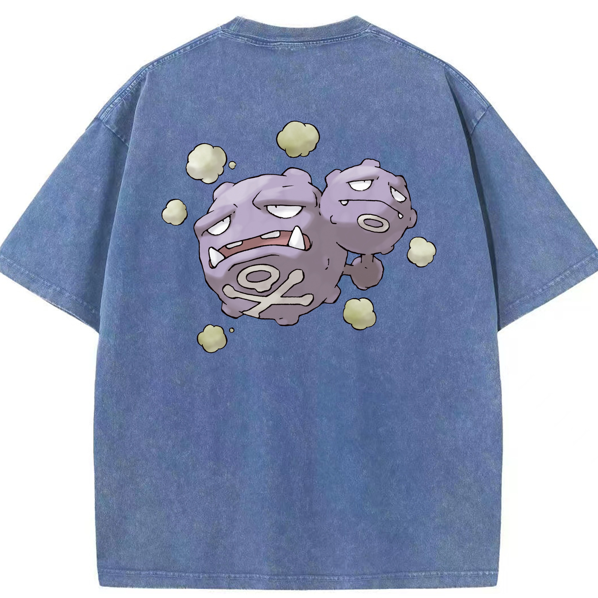 （画像用） ポケットモンスター Pokémon 綿100% ヴィンテージ風 半袖Tシャツ（背面プリント）