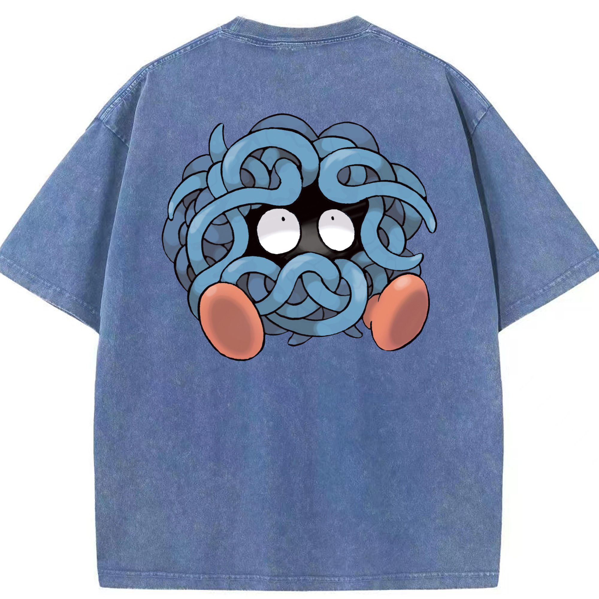 （画像用） ポケットモンスター Pokémon 綿100% ヴィンテージ風 半袖Tシャツ（背面プリント）