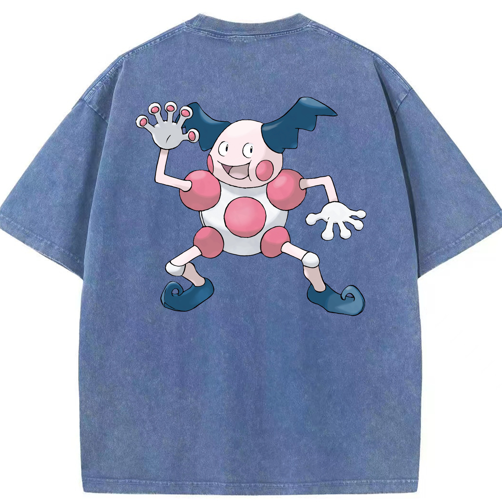 （画像用） ポケットモンスター Pokémon 綿100% ヴィンテージ風 半袖Tシャツ（背面プリント）