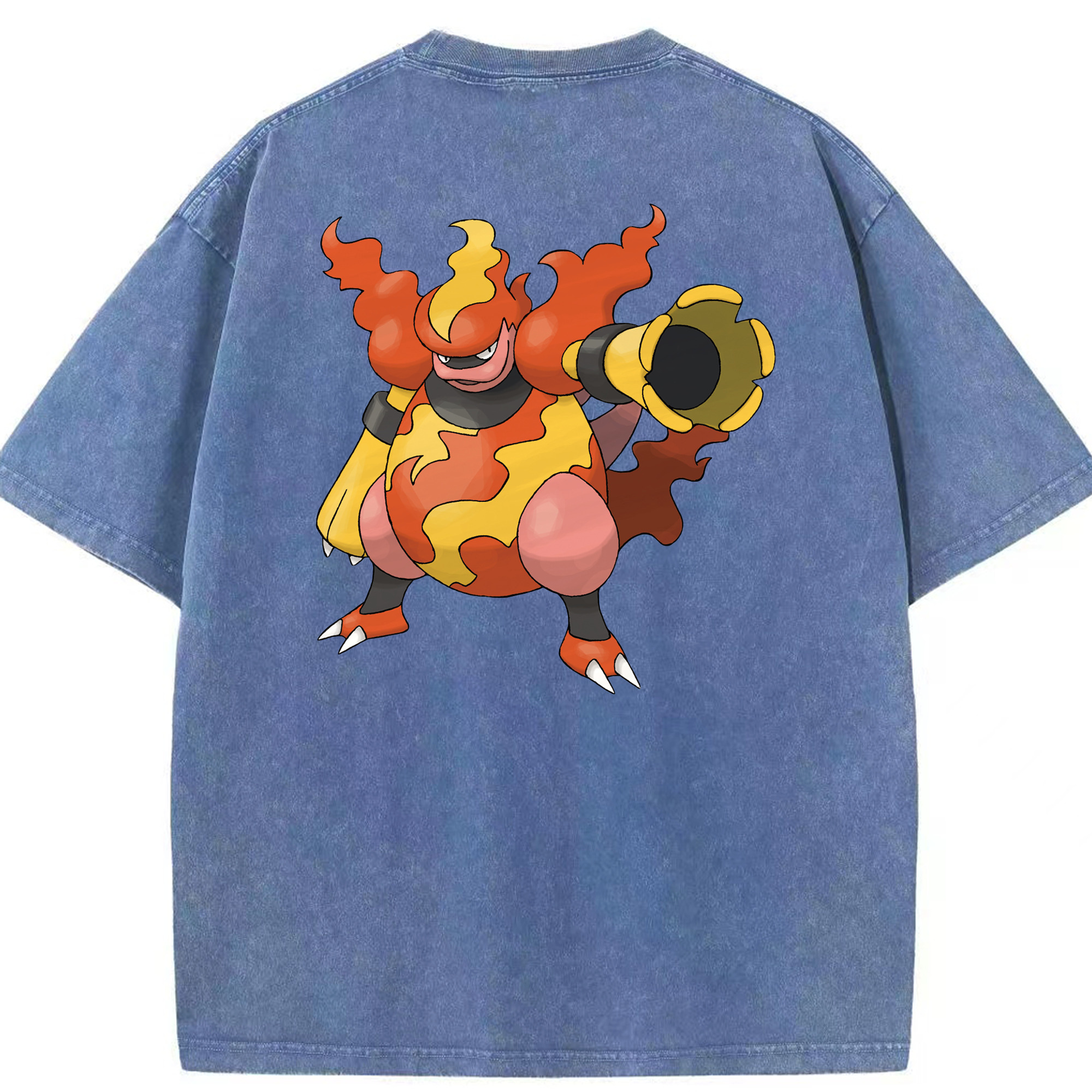 （画像用） ポケットモンスター Pokémon 綿100% ヴィンテージ風 半袖Tシャツ（背面プリント）