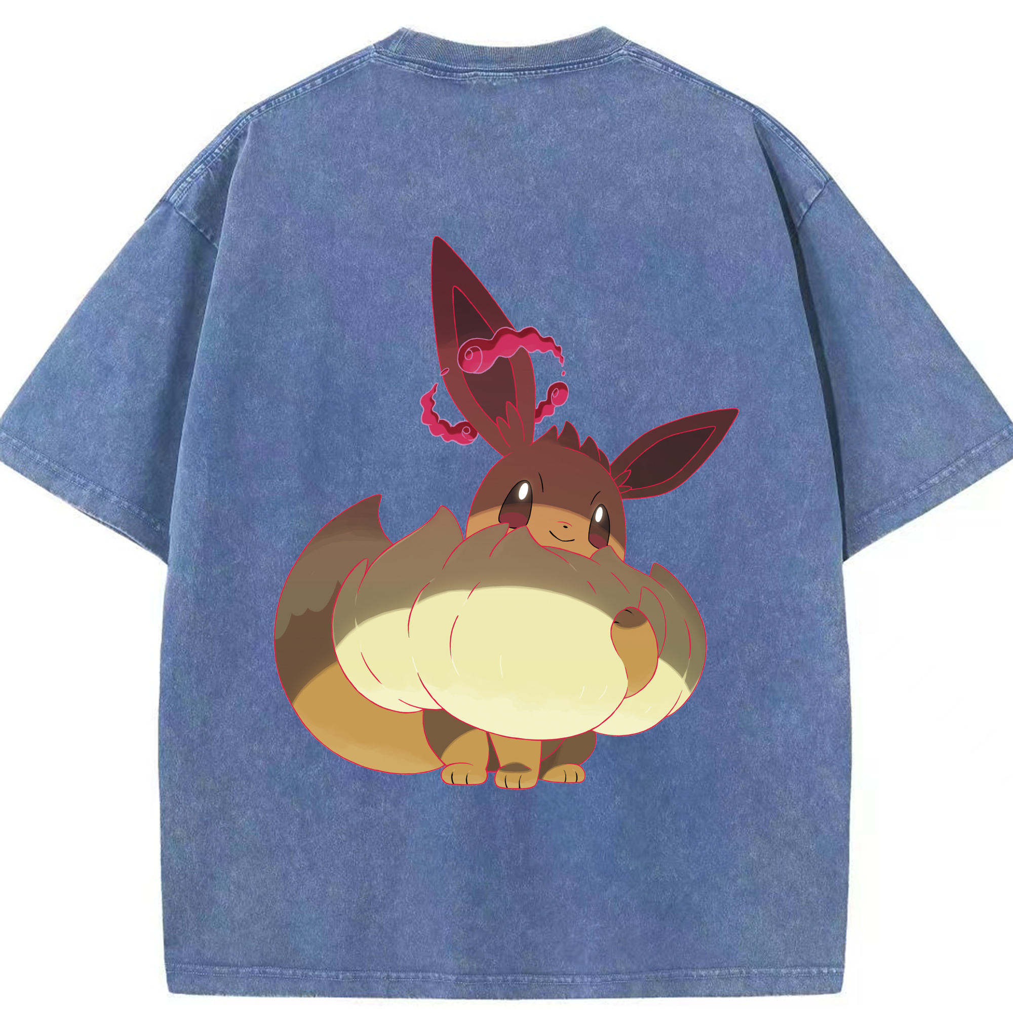（画像用） ポケットモンスター Pokémon 綿100% ヴィンテージ風 半袖Tシャツ（背面プリント）