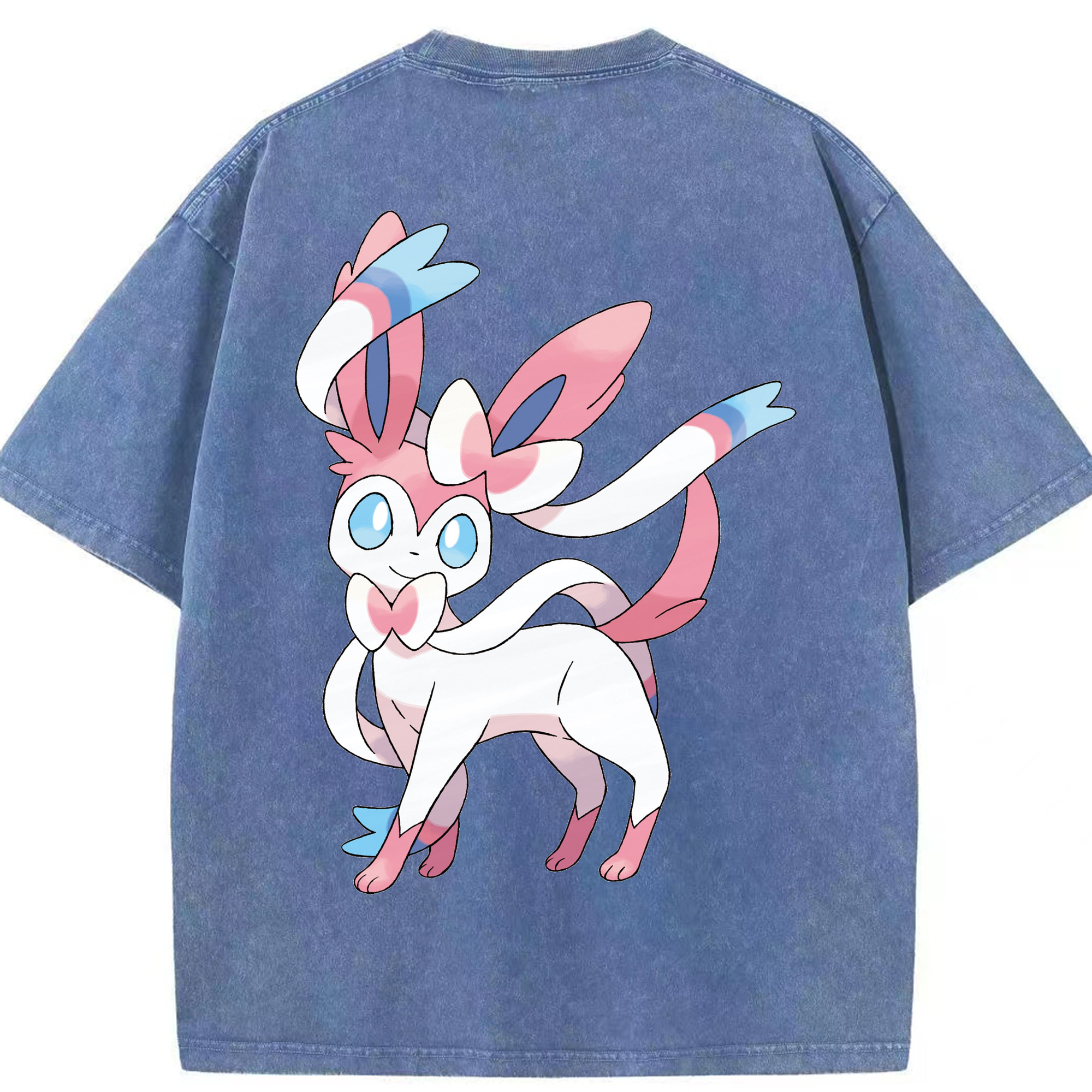 （画像用） ポケットモンスター Pokémon 綿100% ヴィンテージ風 半袖Tシャツ（背面プリント）