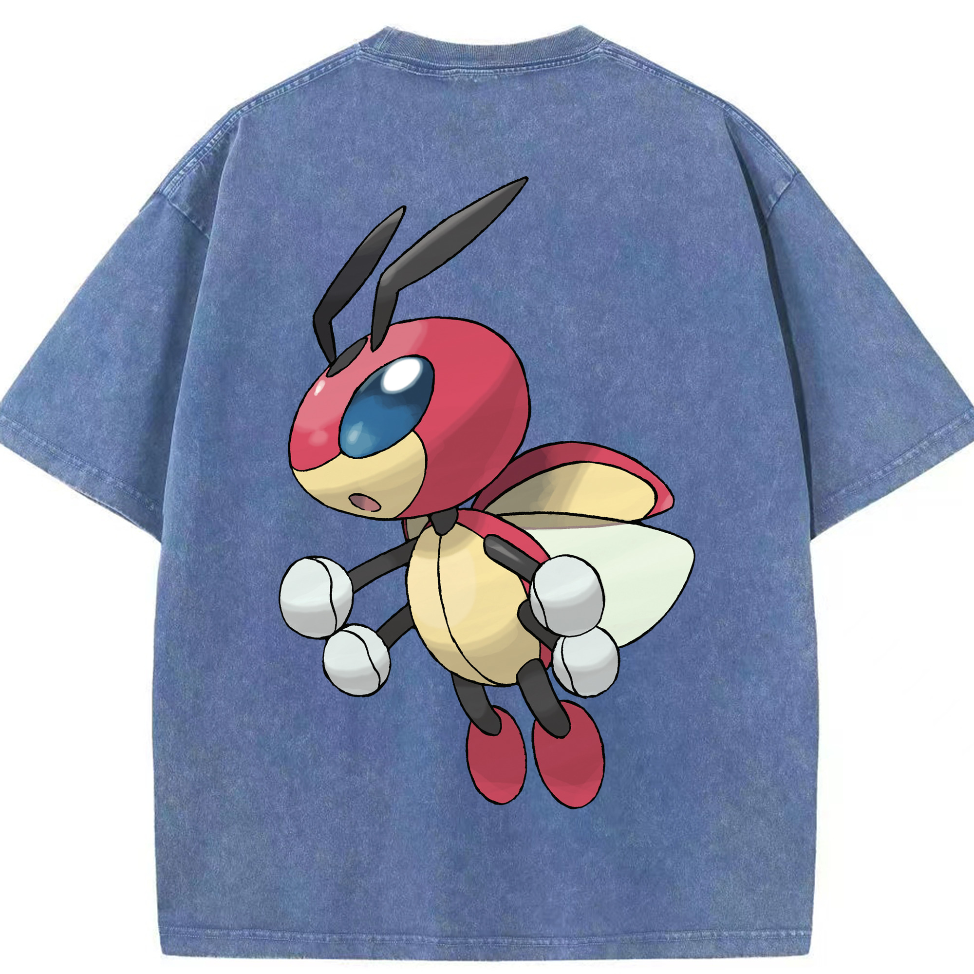（画像用） ポケットモンスター Pokémon 綿100% ヴィンテージ風 半袖Tシャツ（背面プリント）
