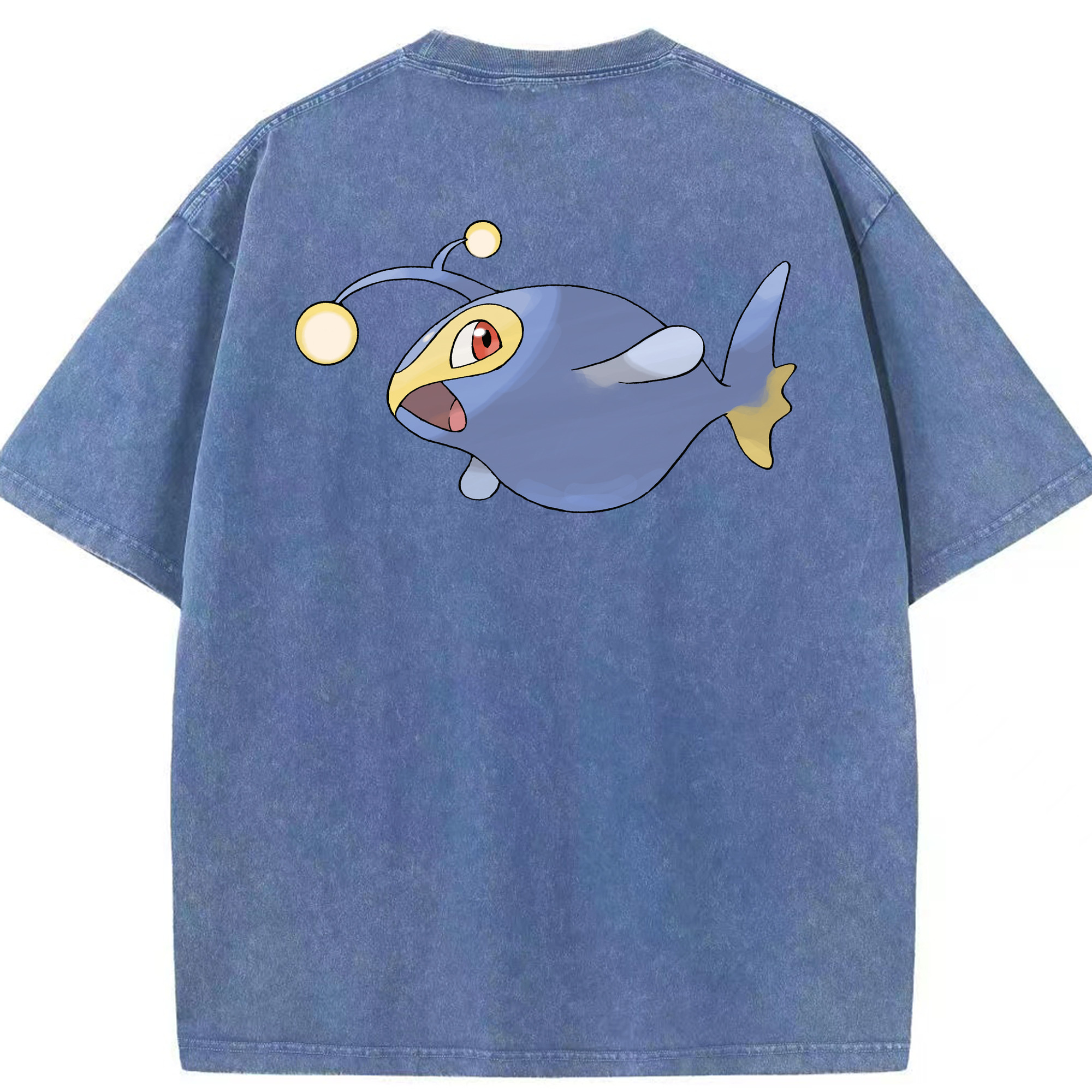 （画像用） ポケットモンスター Pokémon 綿100% ヴィンテージ風 半袖Tシャツ（背面プリント）