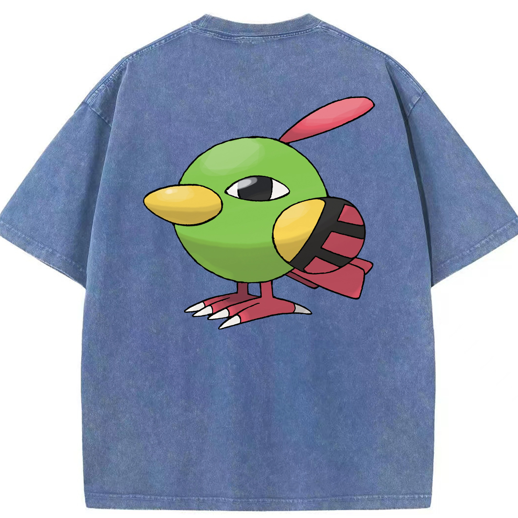 （画像用） ポケットモンスター Pokémon 綿100% ヴィンテージ風 半袖Tシャツ（背面プリント）