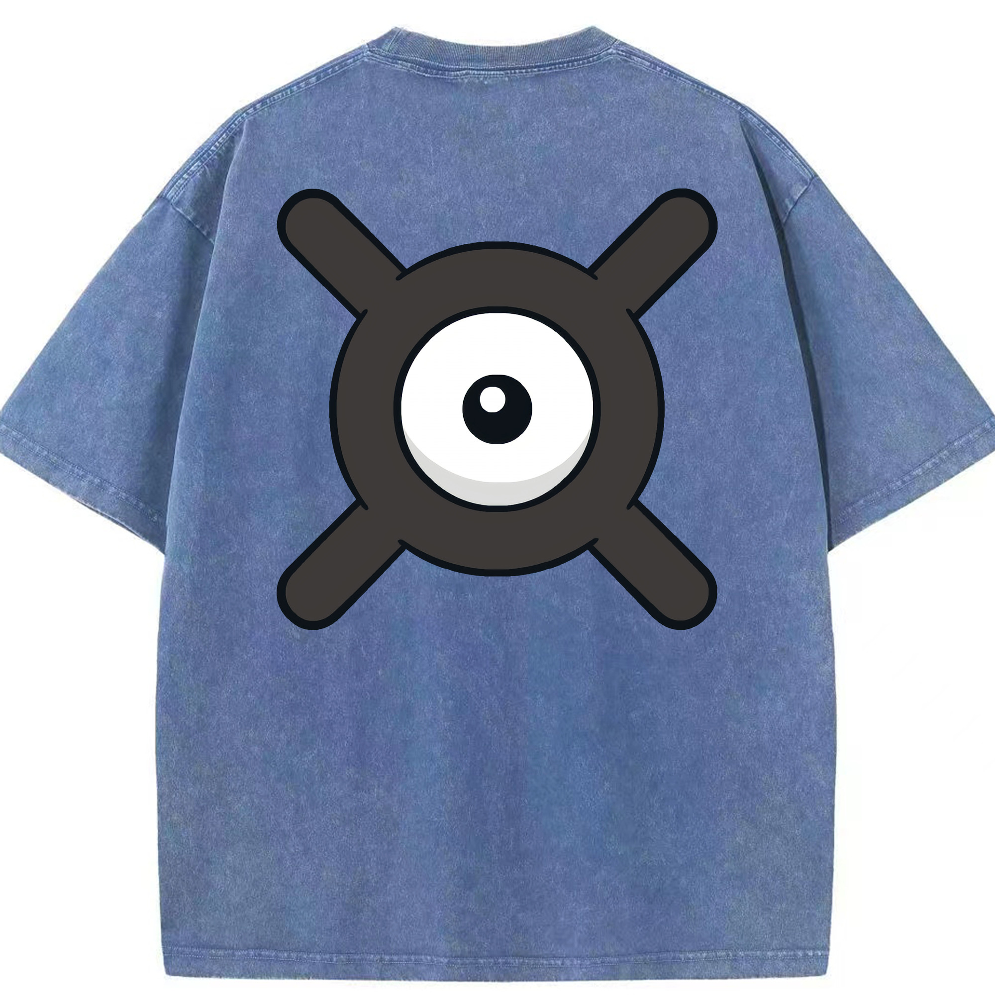 （画像用） ポケットモンスター Pokémon 綿100% ヴィンテージ風 半袖Tシャツ（背面プリント）