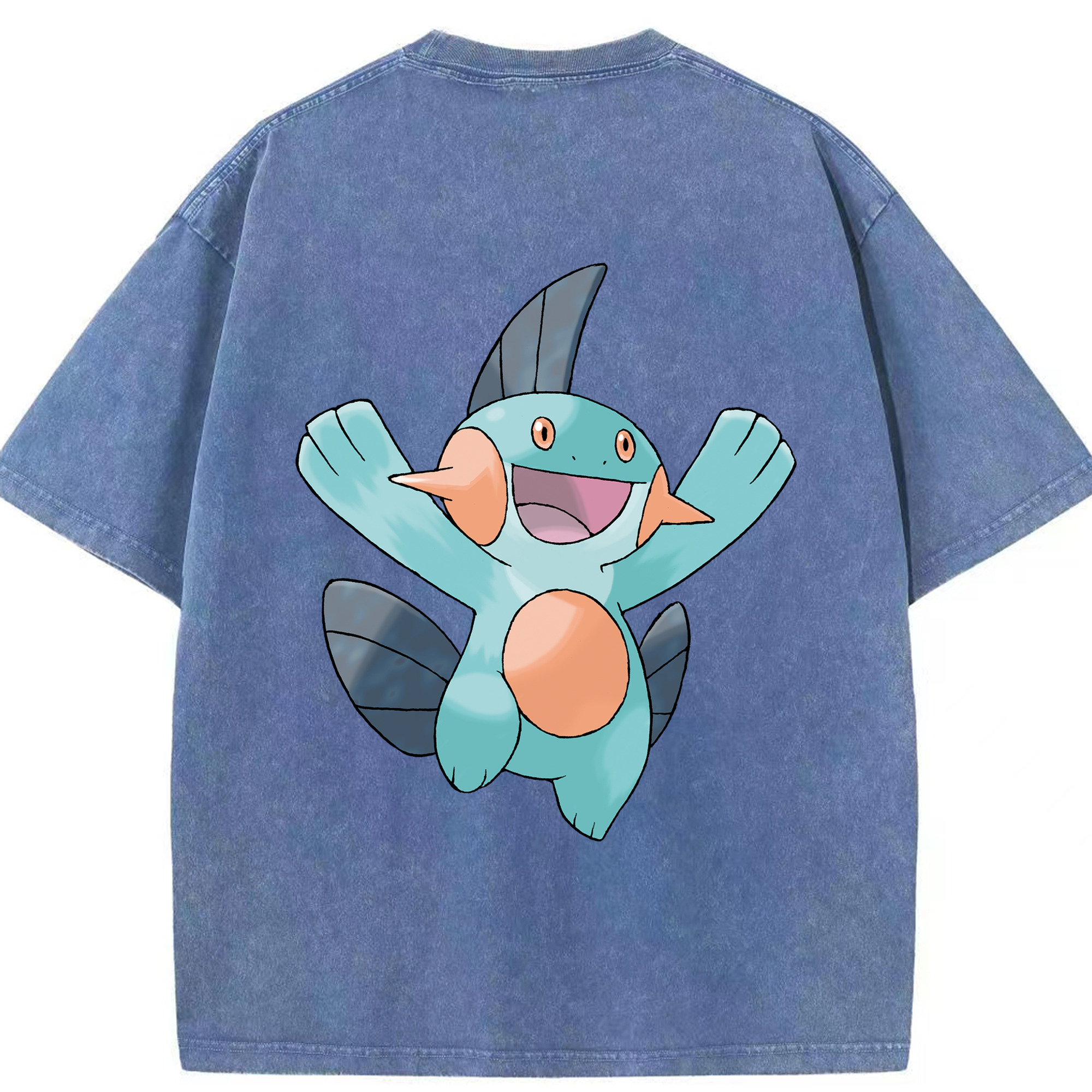 （画像用） ポケットモンスター Pokémon 綿100% ヴィンテージ風 半袖Tシャツ（背面プリント）