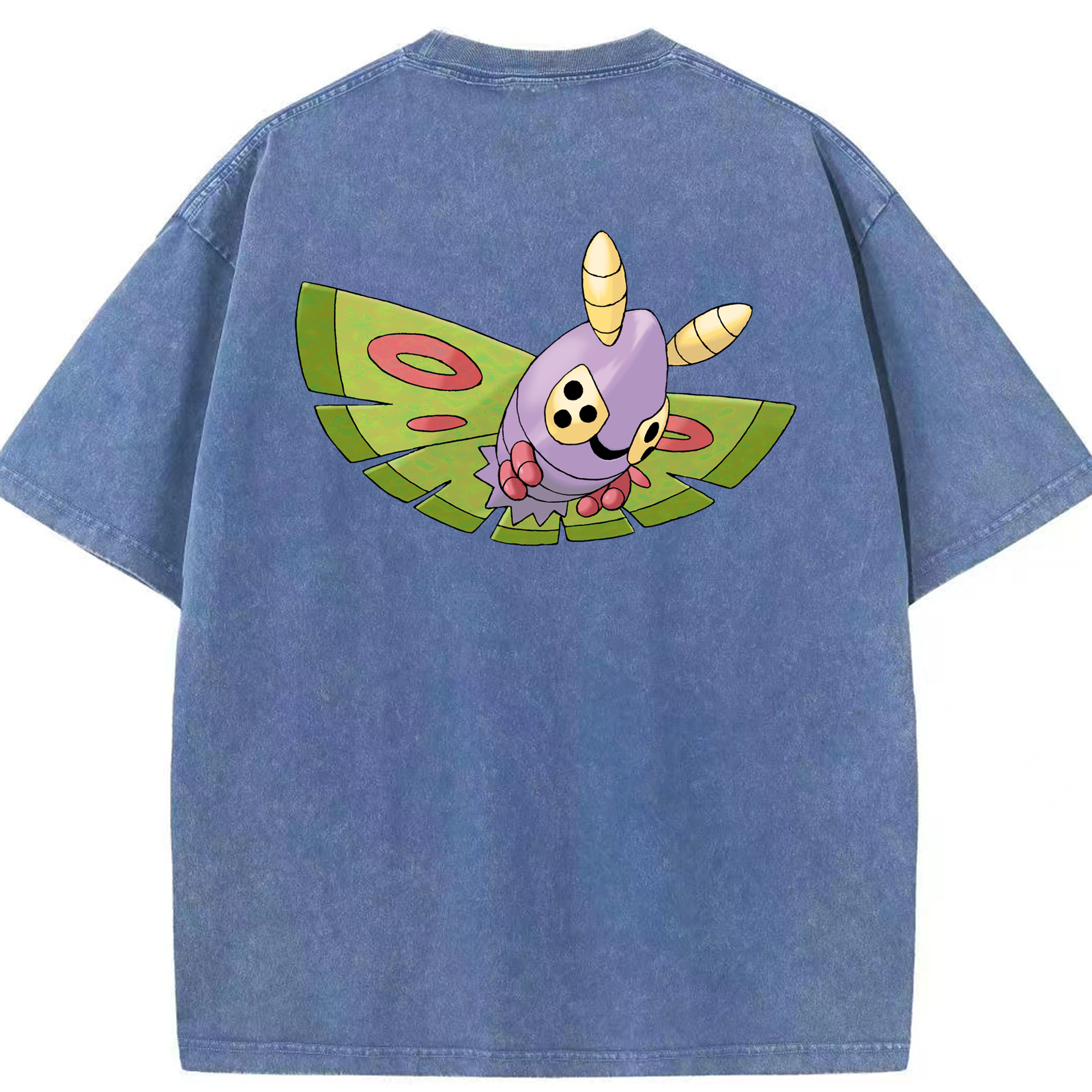 （画像用） ポケットモンスター Pokémon 綿100% ヴィンテージ風 半袖Tシャツ（背面プリント）