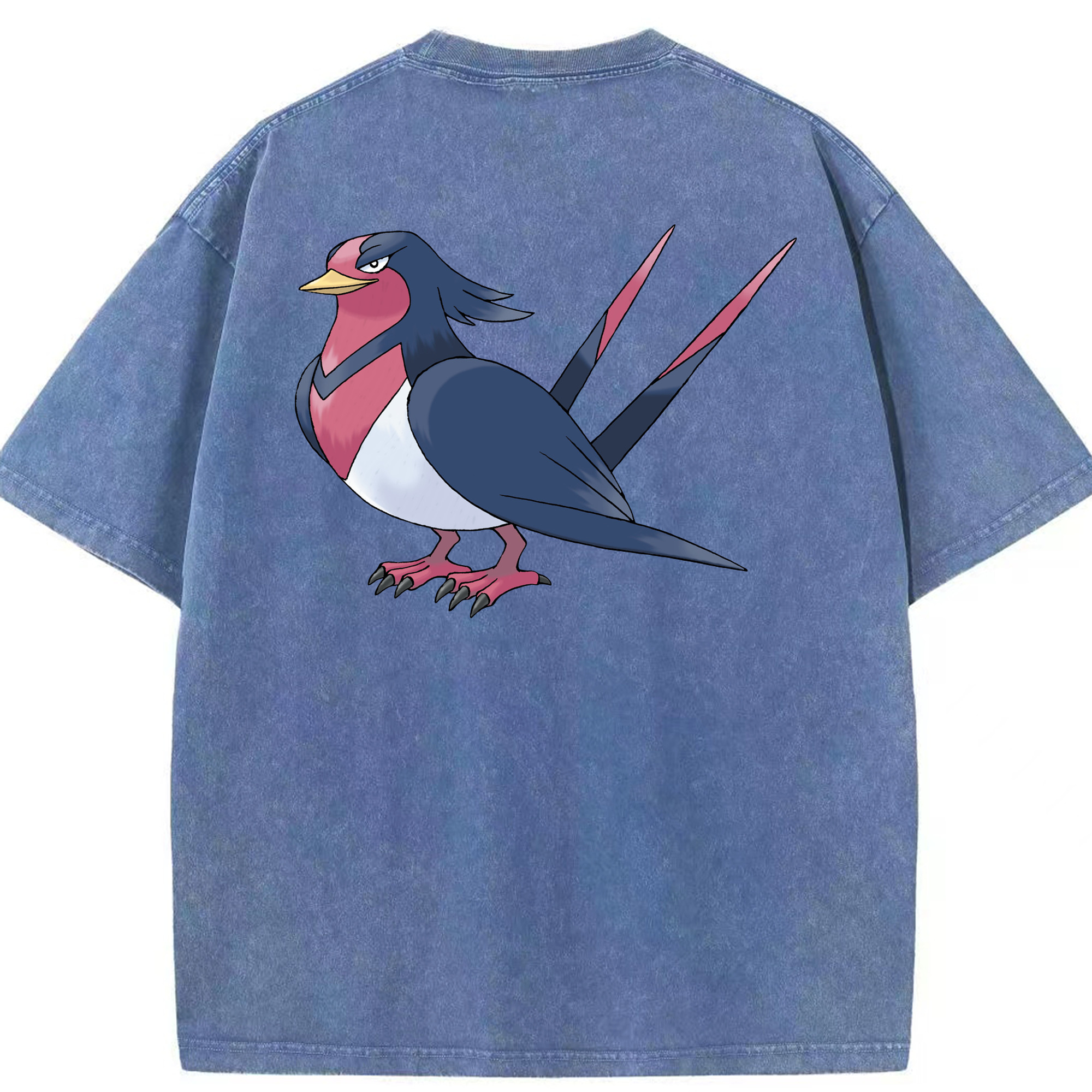 （画像用） ポケットモンスター Pokémon 綿100% ヴィンテージ風 半袖Tシャツ（背面プリント）