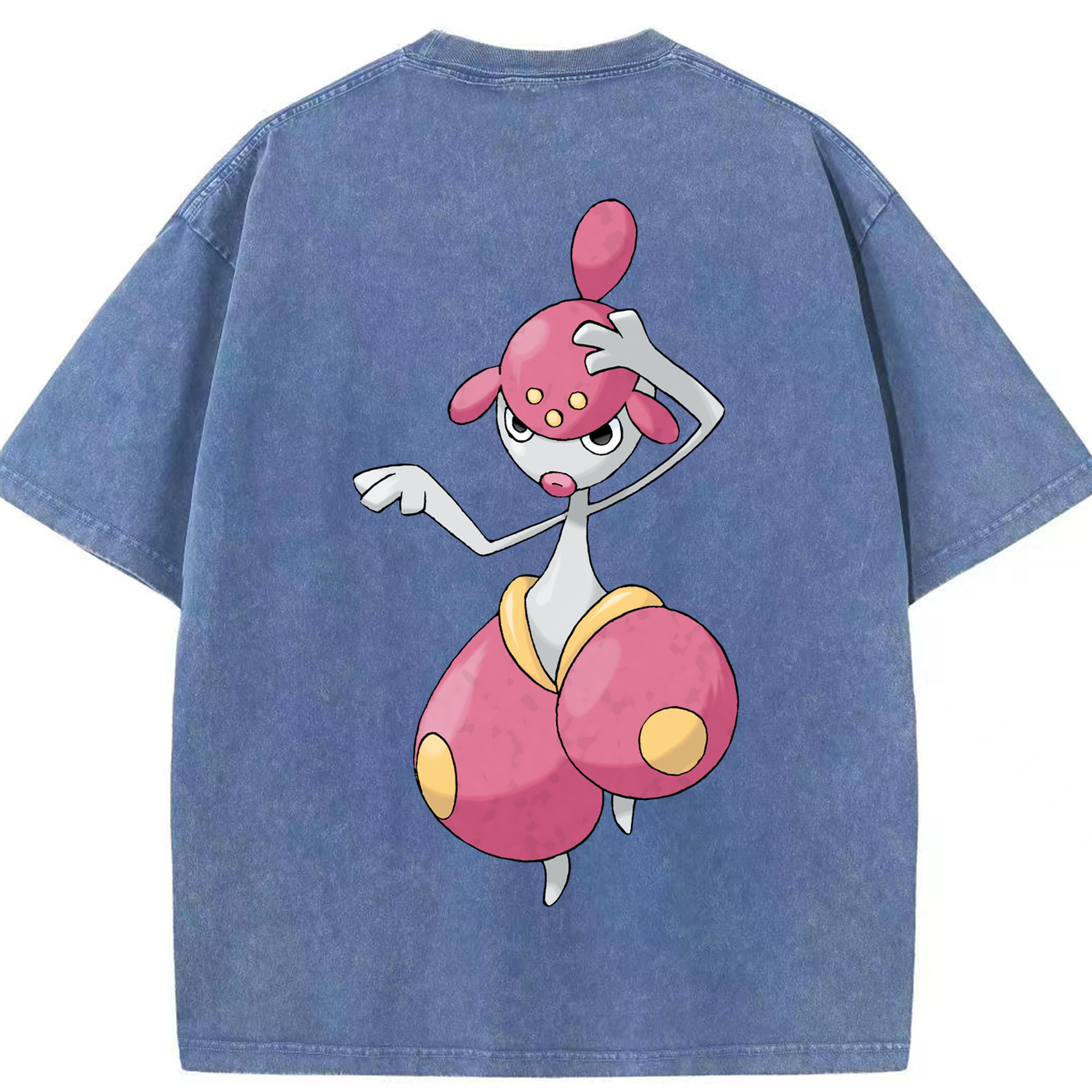 （画像用） ポケットモンスター Pokémon 綿100% ヴィンテージ風 半袖Tシャツ（背面プリント）