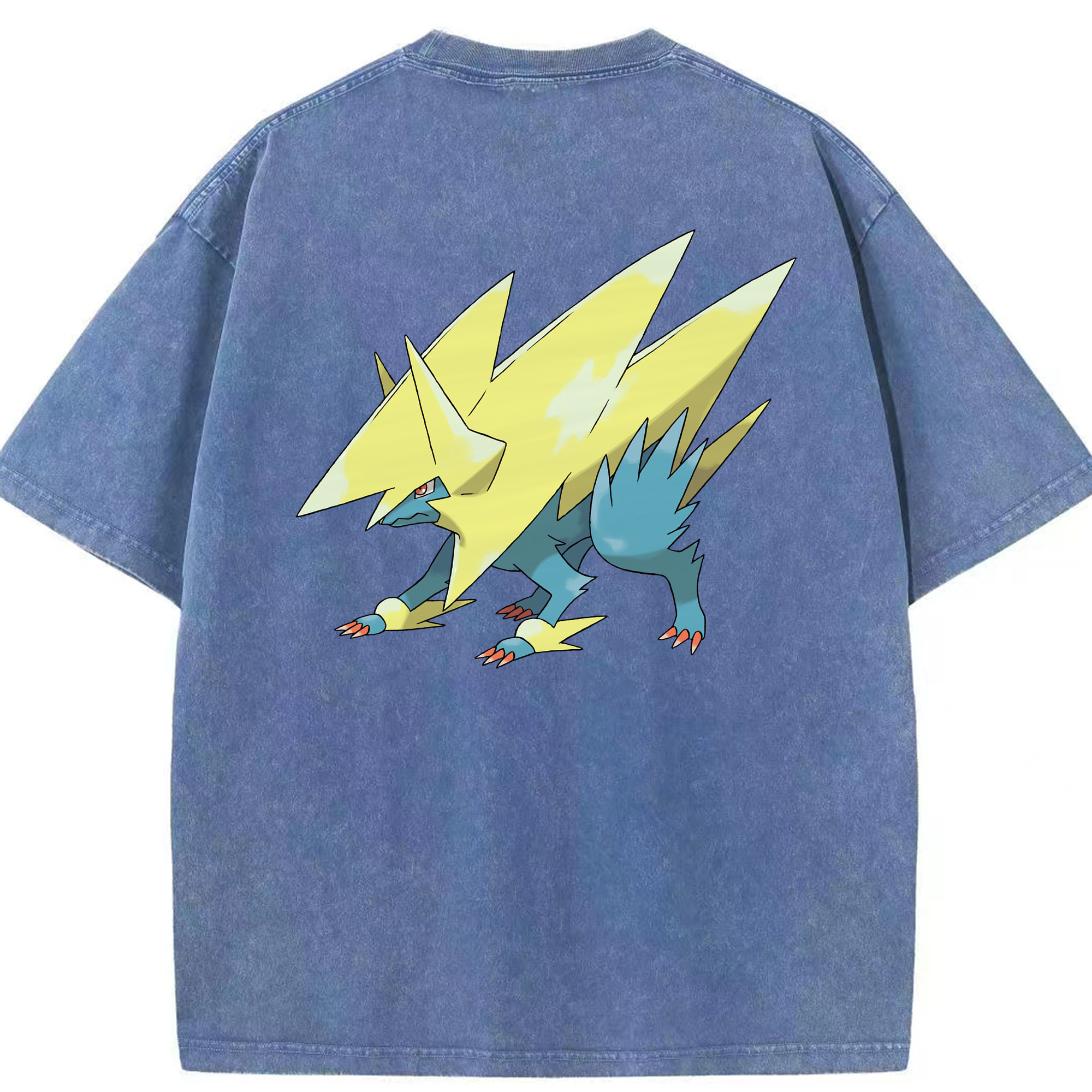 （画像用） ポケットモンスター Pokémon 綿100% ヴィンテージ風 半袖Tシャツ（背面プリント）