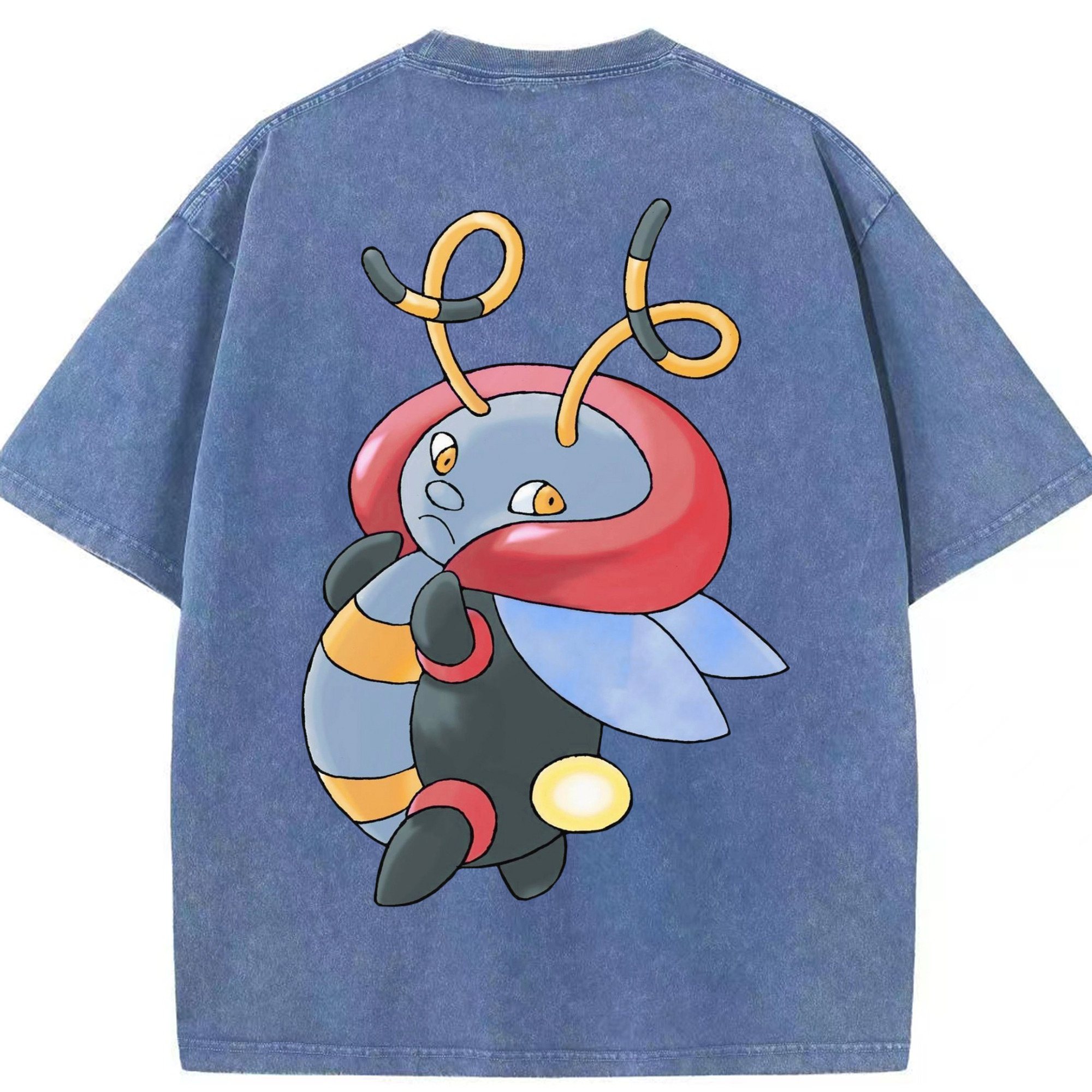 （画像用） ポケットモンスター Pokémon 綿100% ヴィンテージ風 半袖Tシャツ（背面プリント）