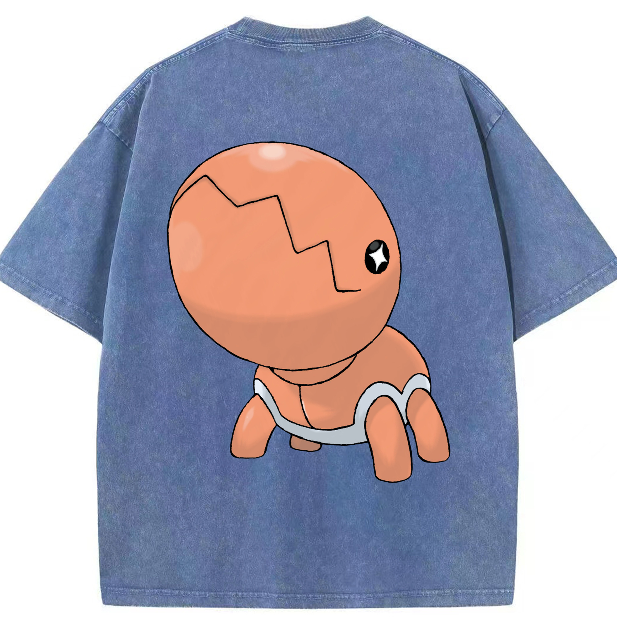 （画像用） ポケットモンスター Pokémon 綿100% ヴィンテージ風 半袖Tシャツ（背面プリント）