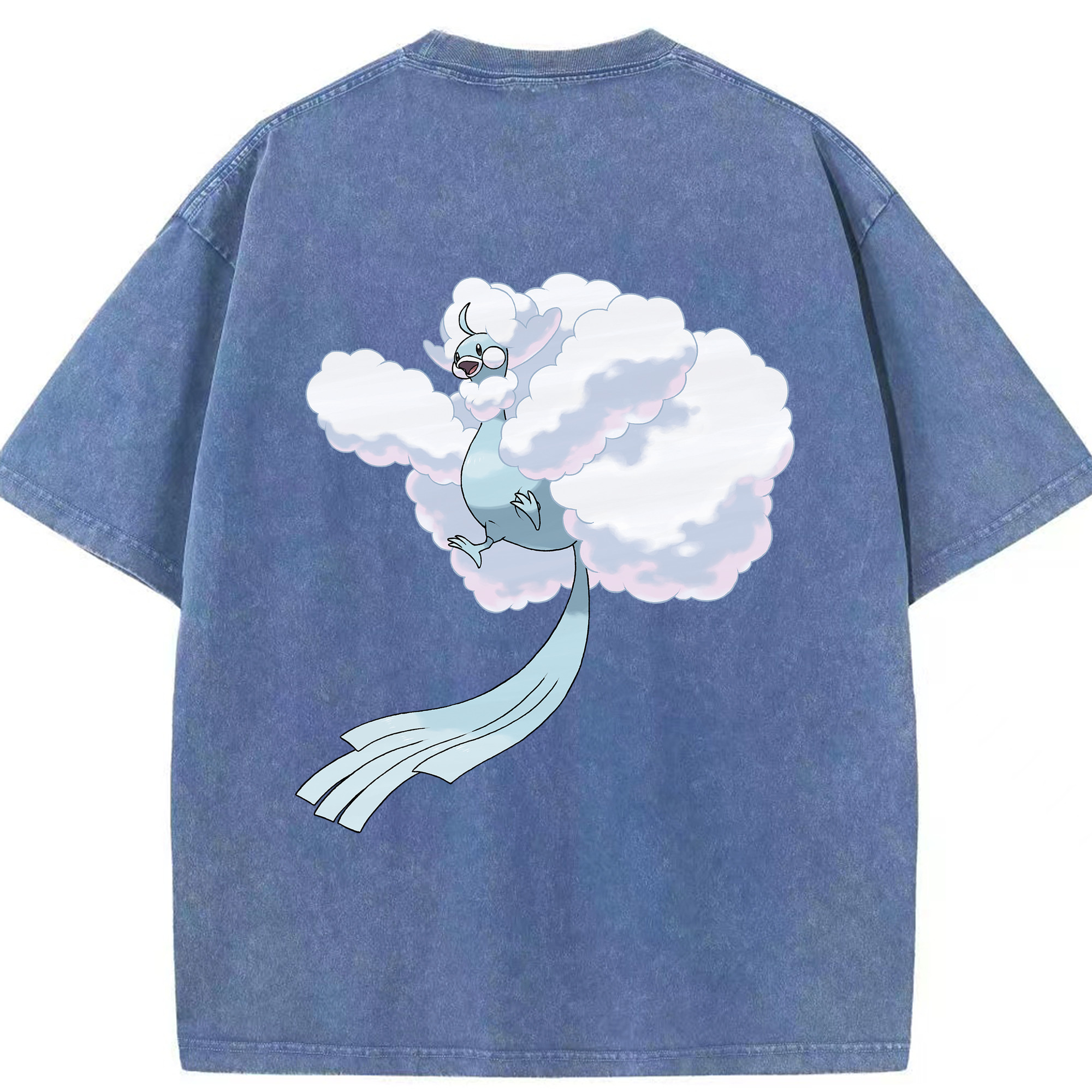 （画像用） ポケットモンスター Pokémon 綿100% ヴィンテージ風 半袖Tシャツ（背面プリント）