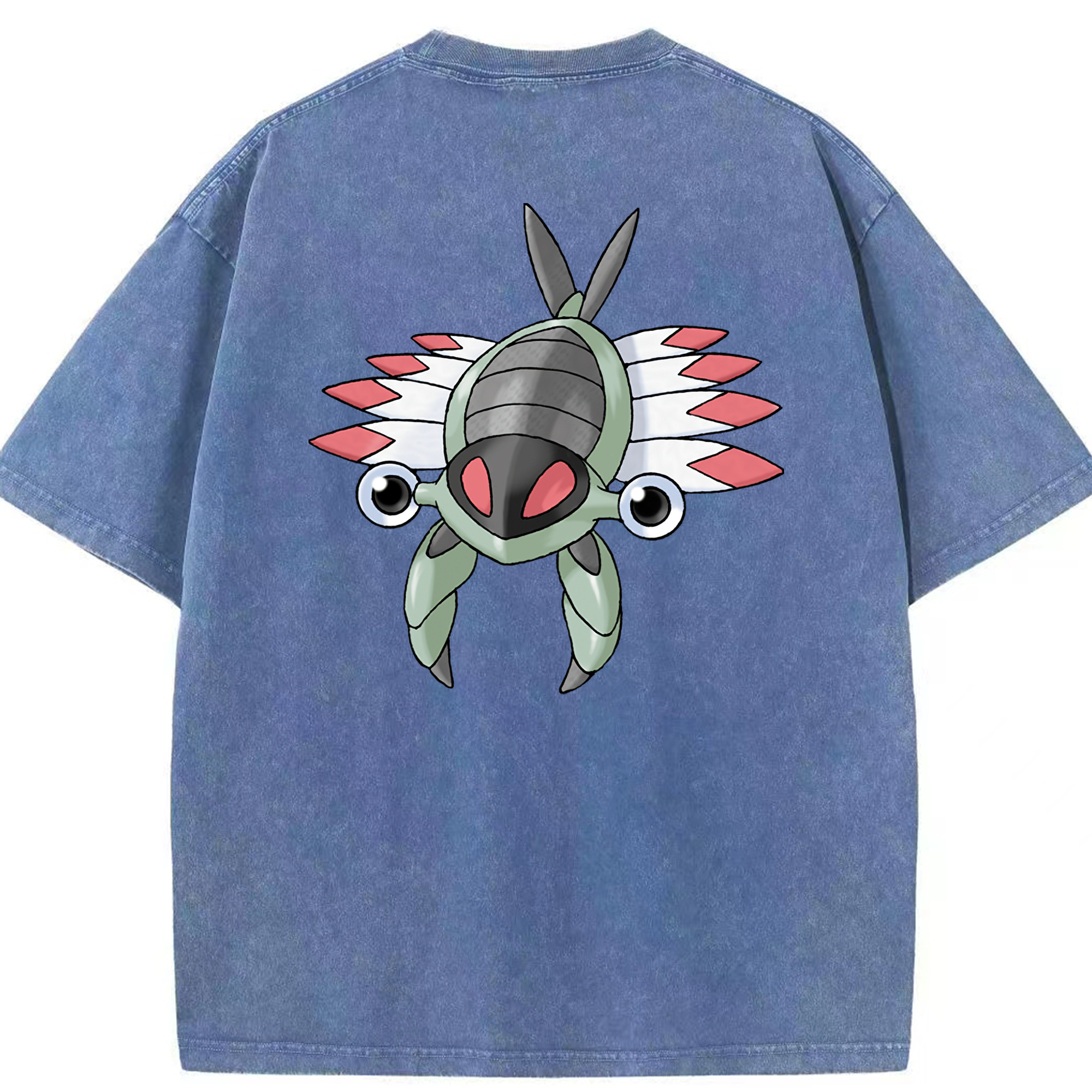 （画像用） ポケットモンスター Pokémon 綿100% ヴィンテージ風 半袖Tシャツ（背面プリント）