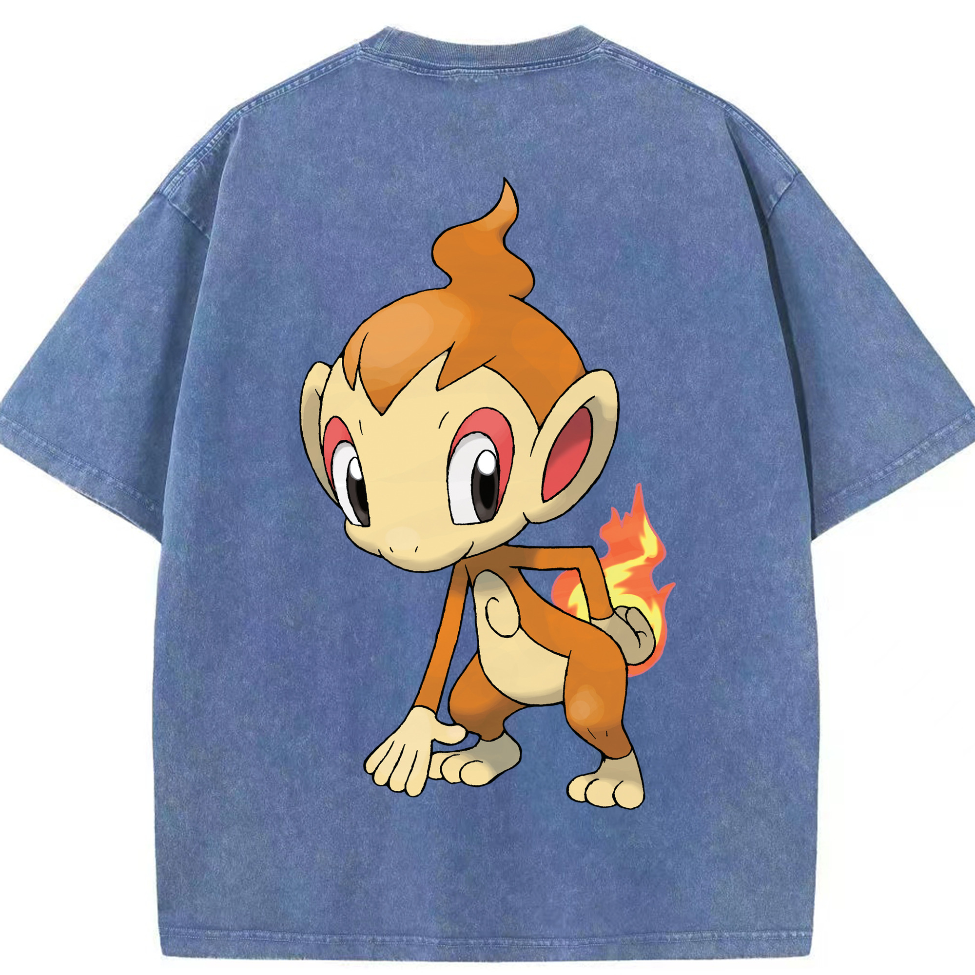 （画像用） ポケットモンスター Pokémon 綿100% ヴィンテージ風 半袖Tシャツ（背面プリント）