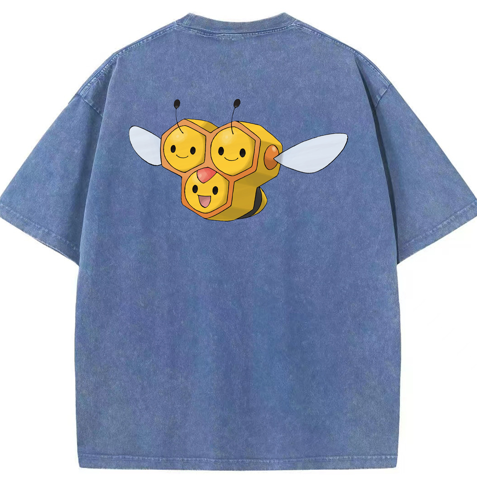 （画像用） ポケットモンスター Pokémon 綿100% ヴィンテージ風 半袖Tシャツ（背面プリント）