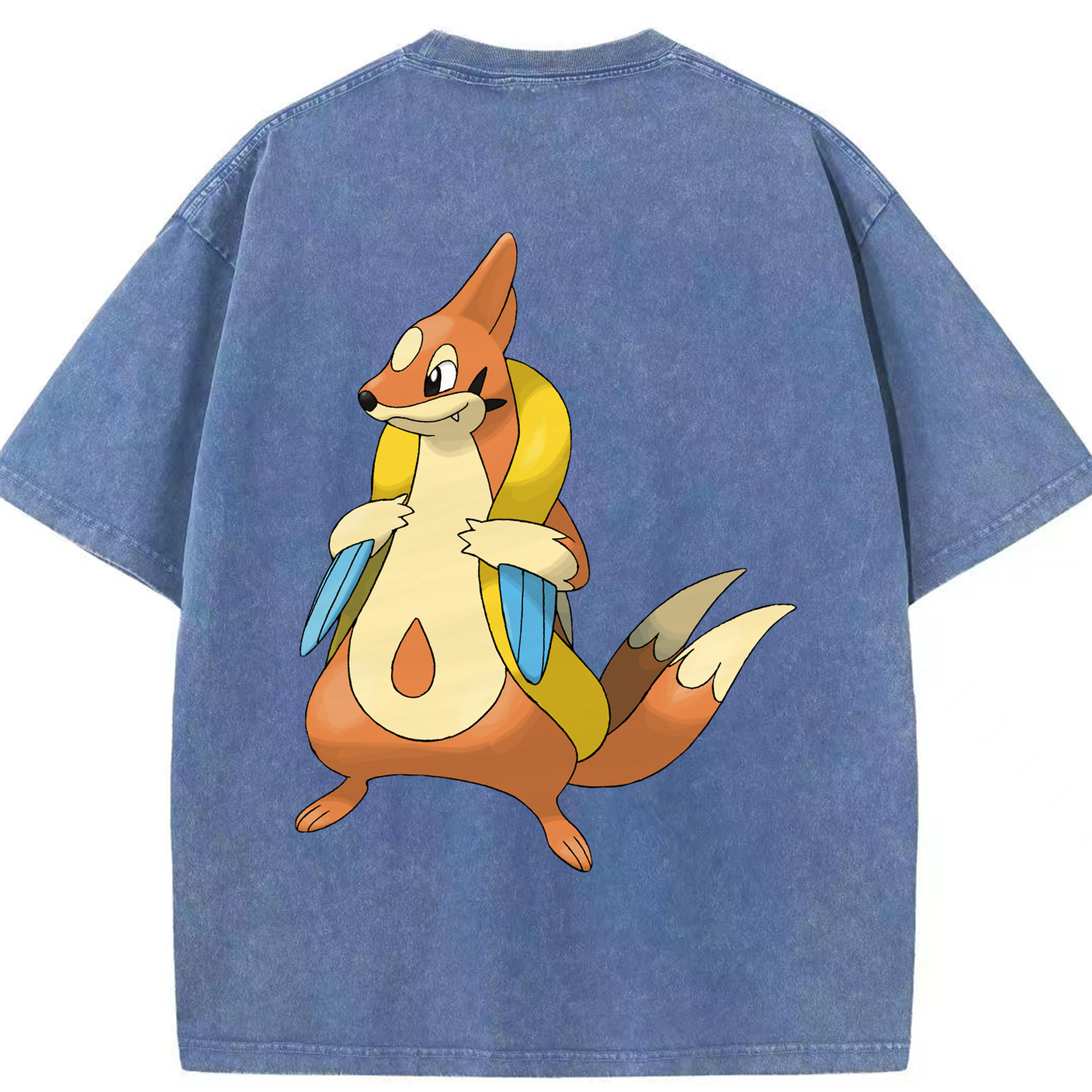 （画像用） ポケットモンスター Pokémon 綿100% ヴィンテージ風 半袖Tシャツ（背面プリント）