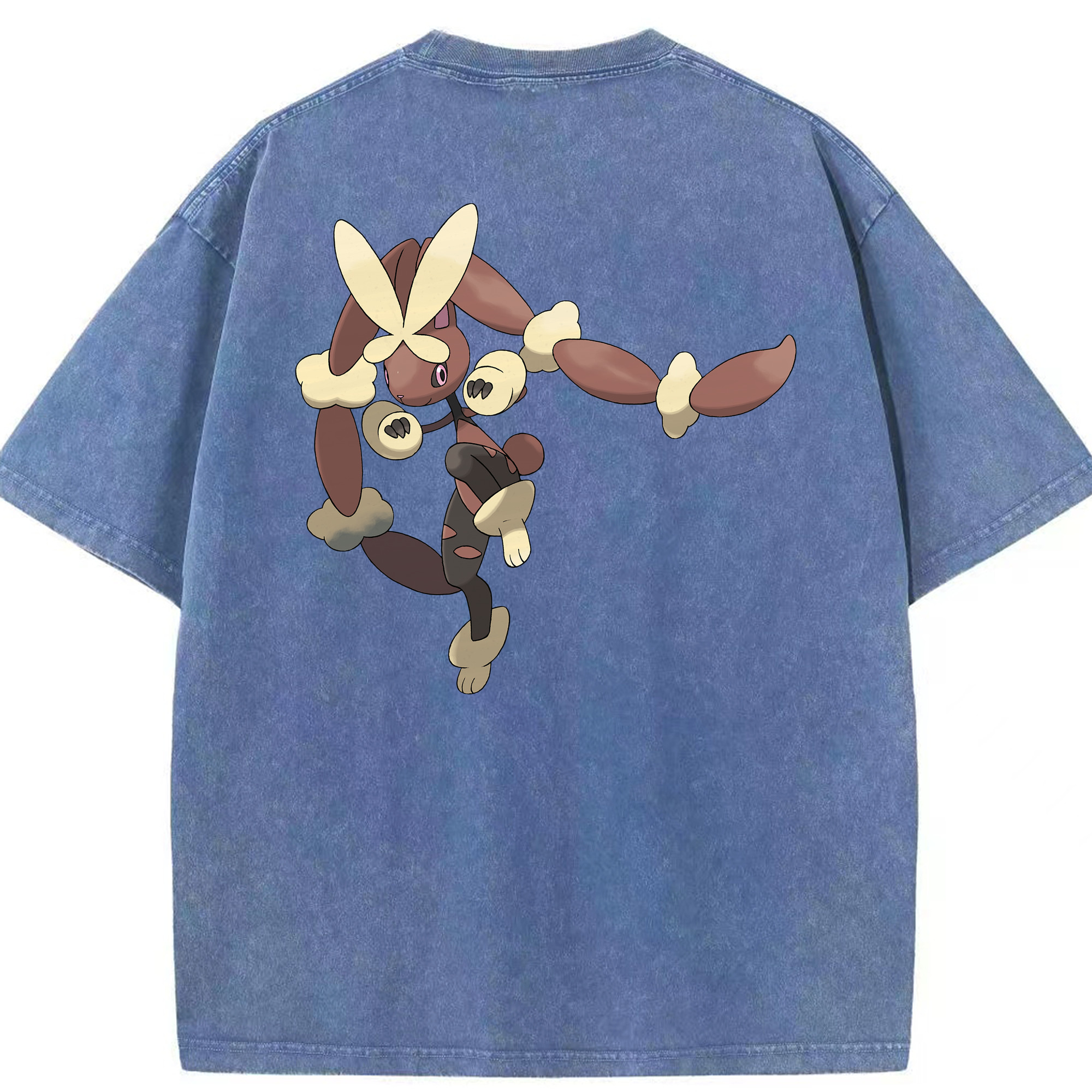 （画像用） ポケットモンスター Pokémon 綿100% ヴィンテージ風 半袖Tシャツ（背面プリント）