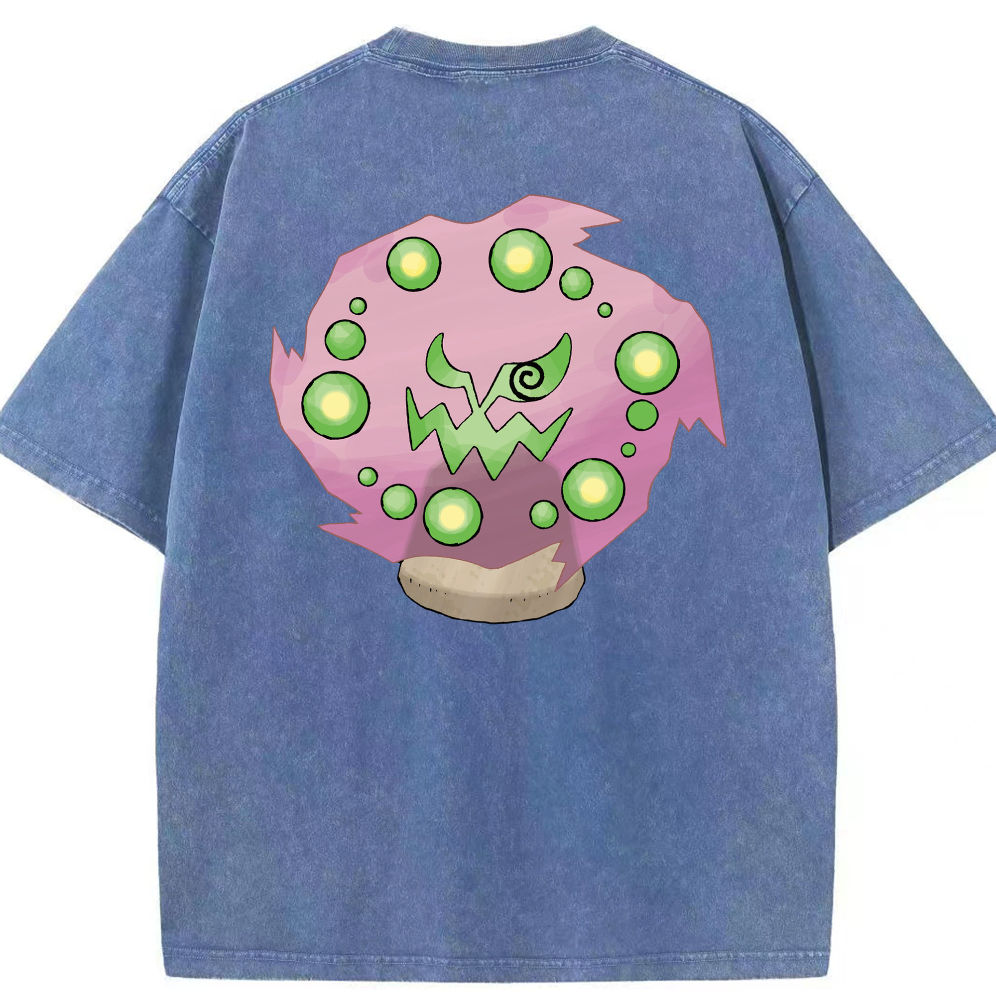 （画像用） ポケットモンスター Pokémon 綿100% ヴィンテージ風 半袖Tシャツ（背面プリント）
