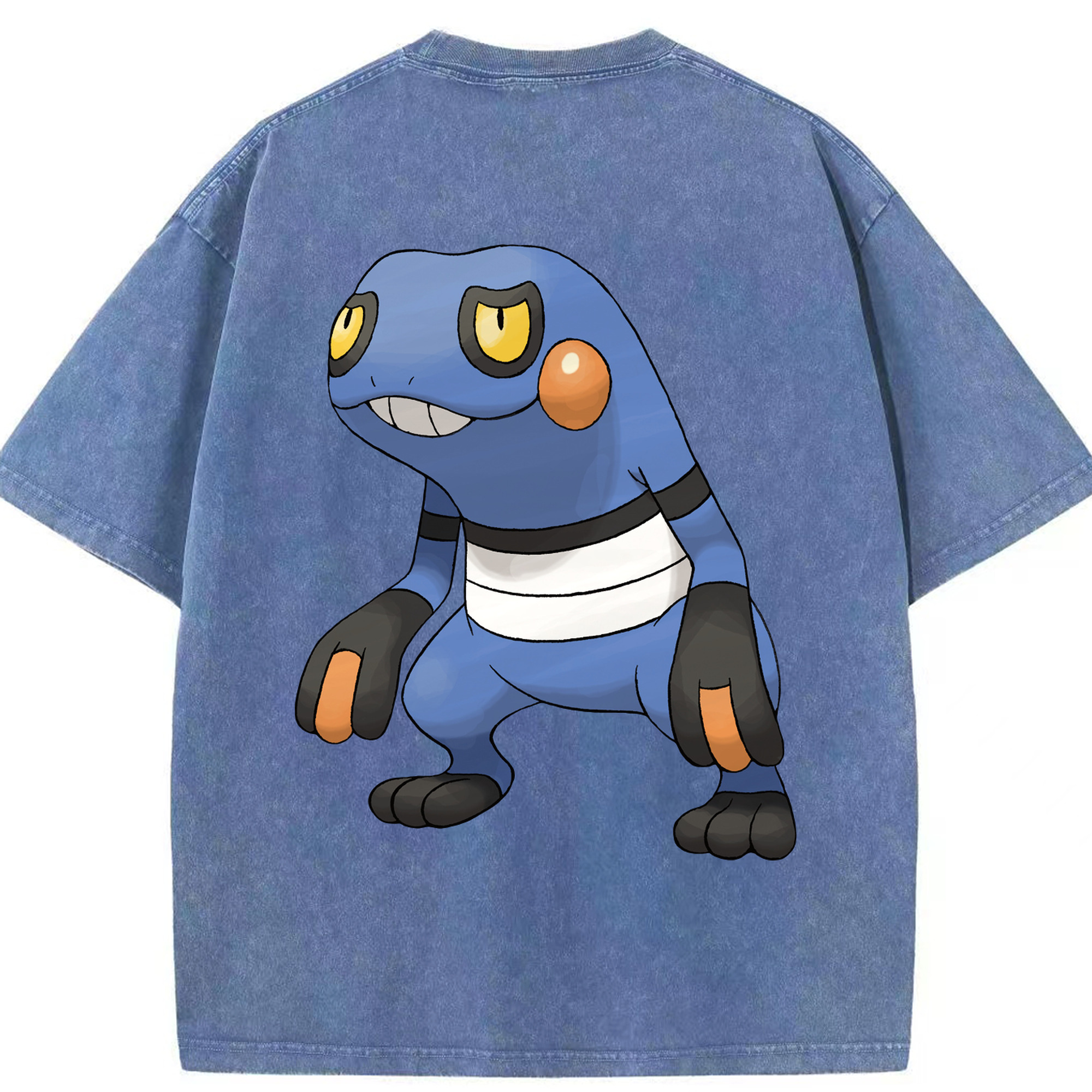 （画像用） ポケットモンスター Pokémon 綿100% ヴィンテージ風 半袖Tシャツ（背面プリント）