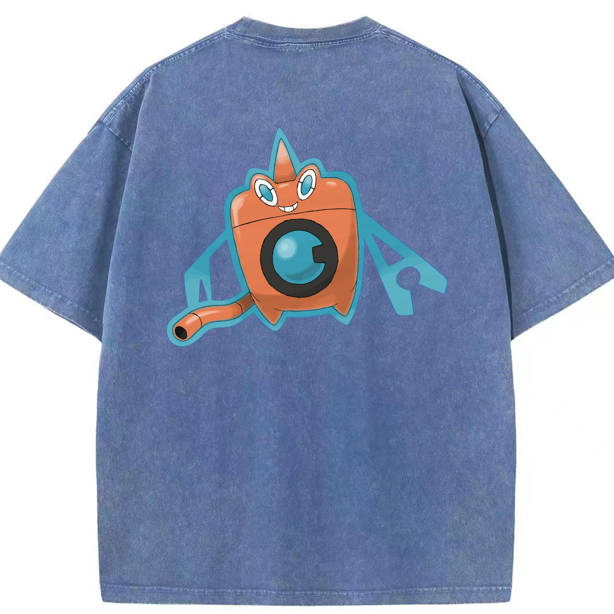 （画像用） ポケットモンスター Pokémon 綿100% ヴィンテージ風 半袖Tシャツ（背面プリント）