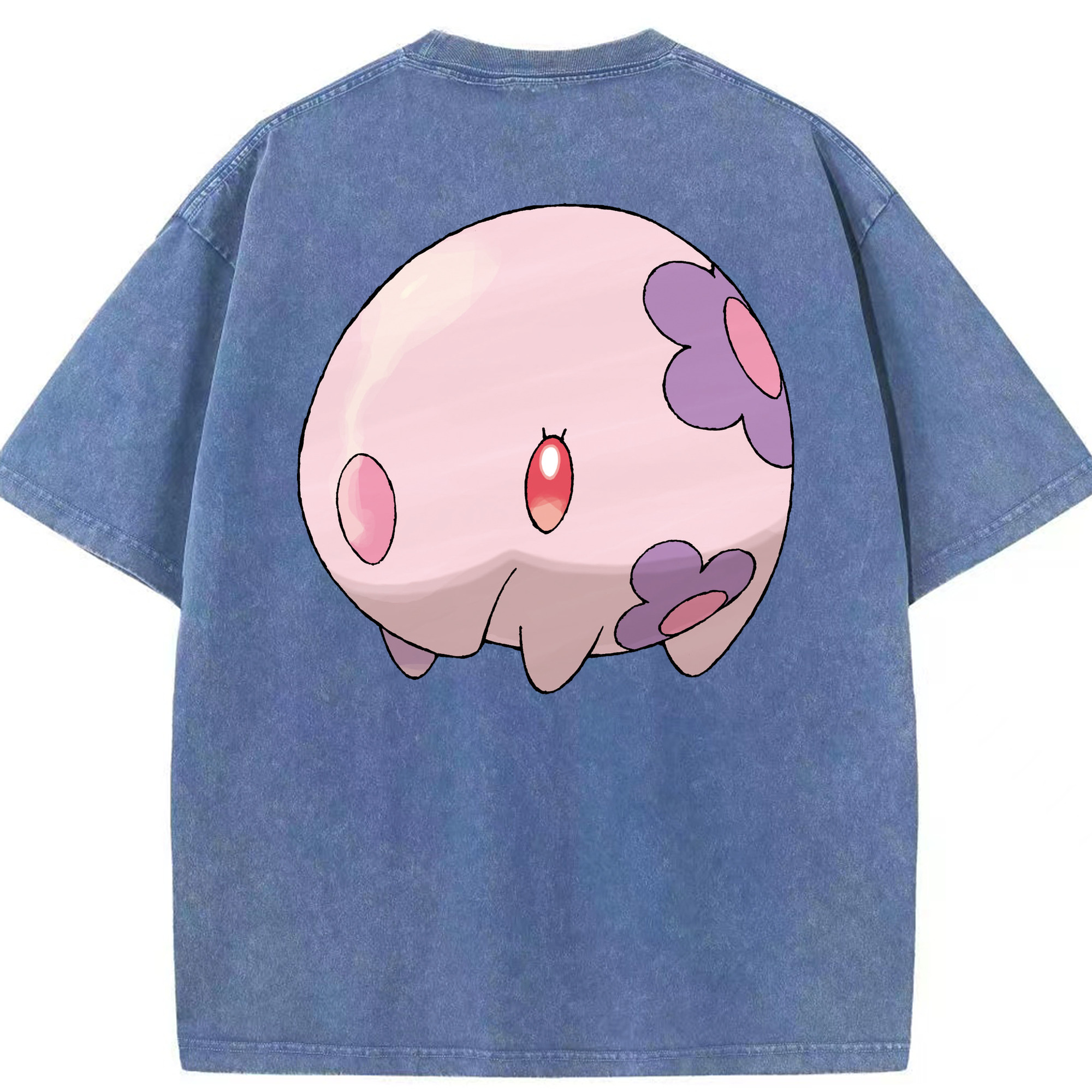 （画像用） ポケットモンスター Pokémon 綿100% ヴィンテージ風 半袖Tシャツ（背面プリント）