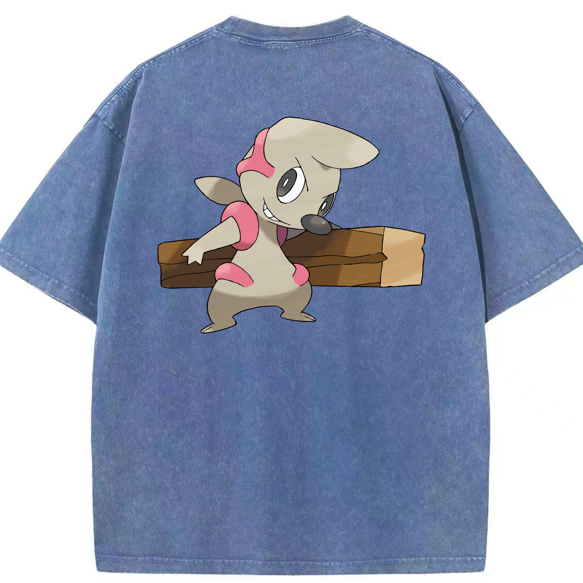（画像用） ポケットモンスター Pokémon 綿100% ヴィンテージ風 半袖Tシャツ（背面プリント）