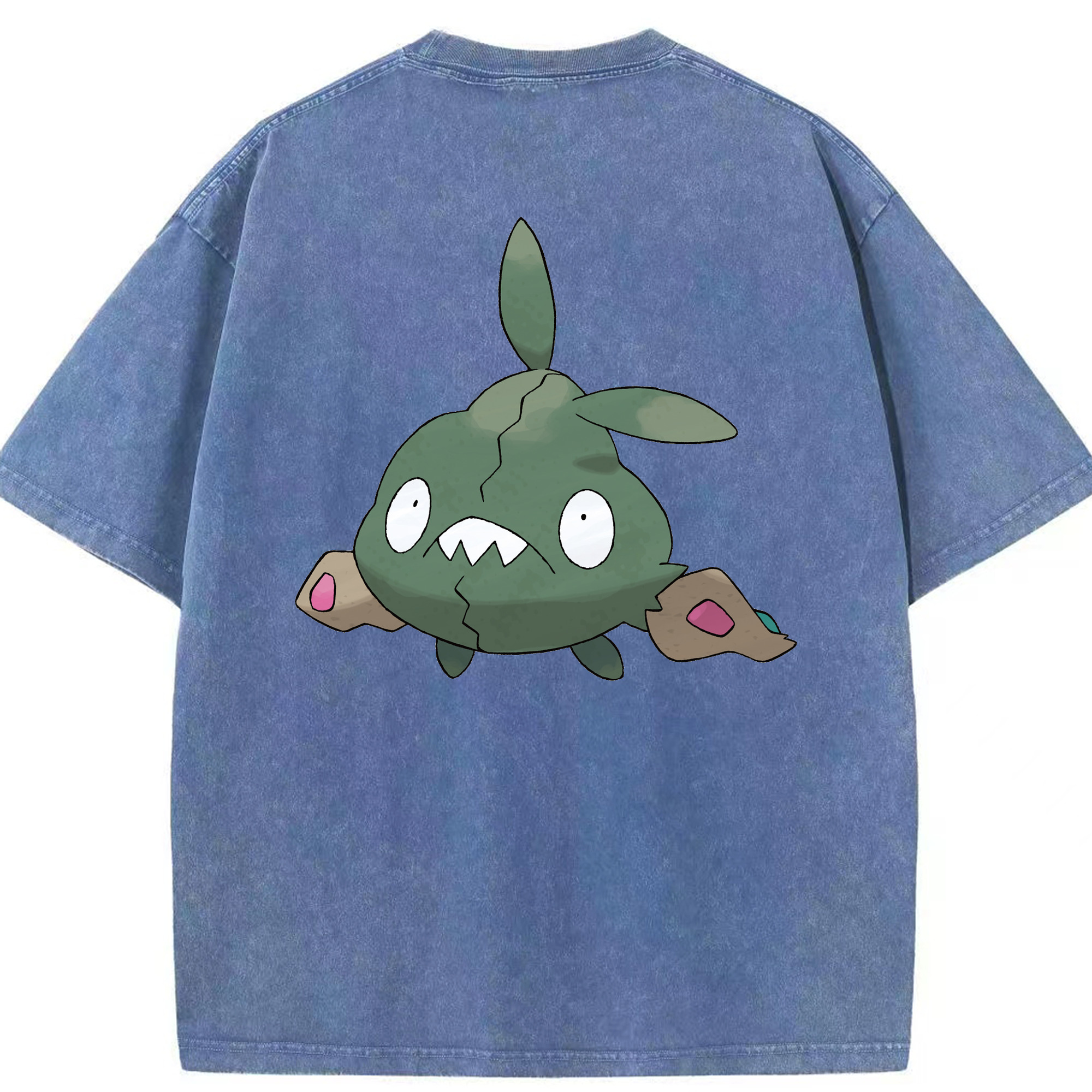 （画像用） ポケットモンスター Pokémon 綿100% ヴィンテージ風 半袖Tシャツ（背面プリント）