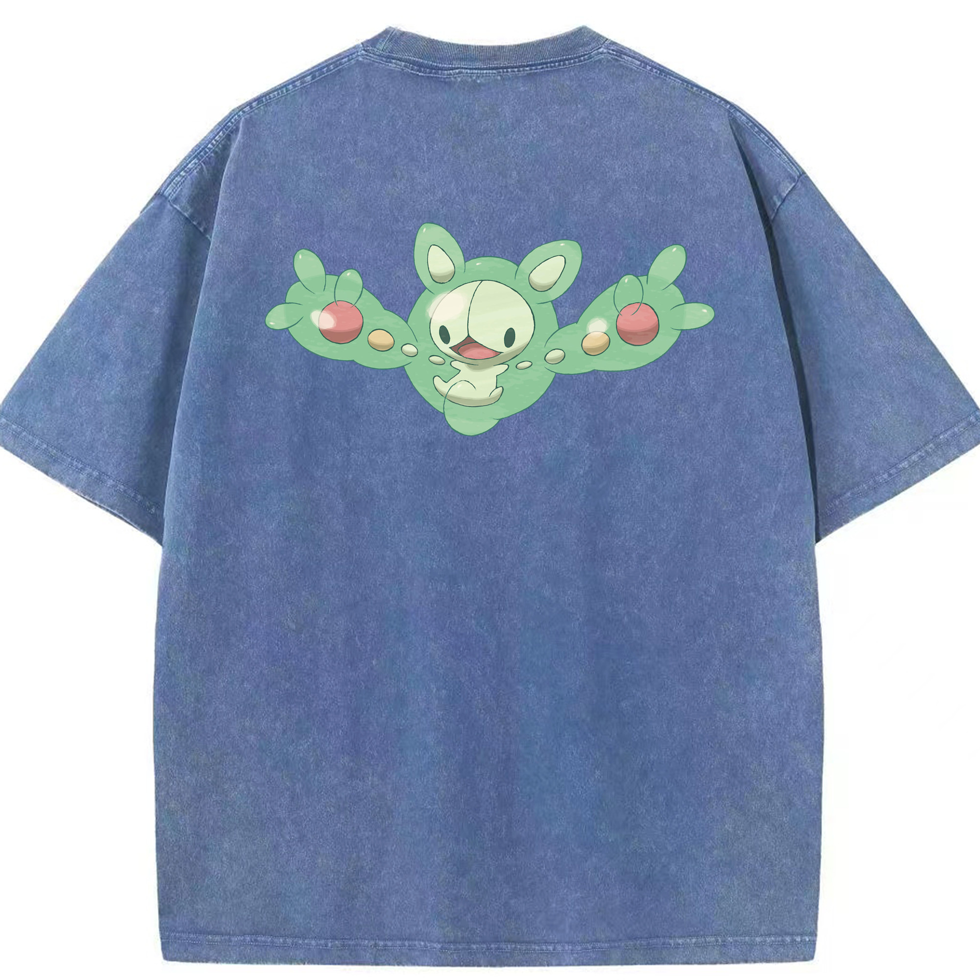 （画像用） ポケットモンスター Pokémon 綿100% ヴィンテージ風 半袖Tシャツ（背面プリント）
