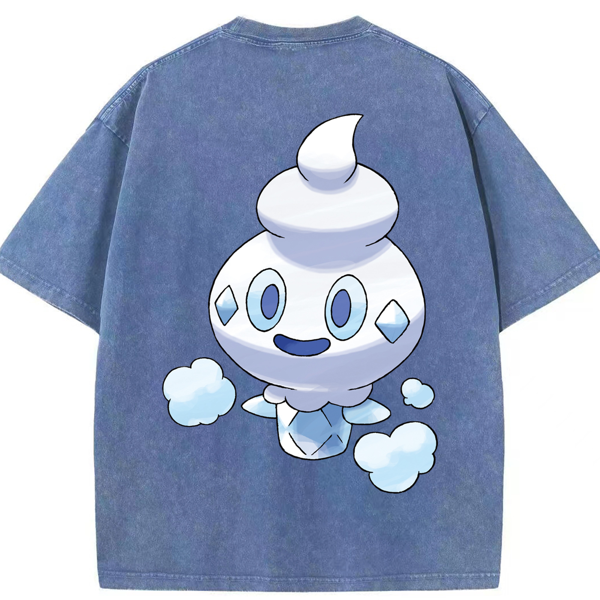 （画像用） ポケットモンスター Pokémon 綿100% ヴィンテージ風 半袖Tシャツ（背面プリント）