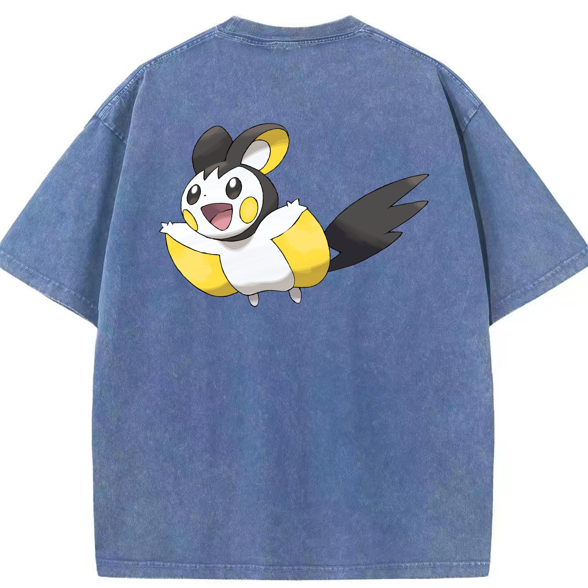 （画像用） ポケットモンスター Pokémon 綿100% ヴィンテージ風 半袖Tシャツ（背面プリント）
