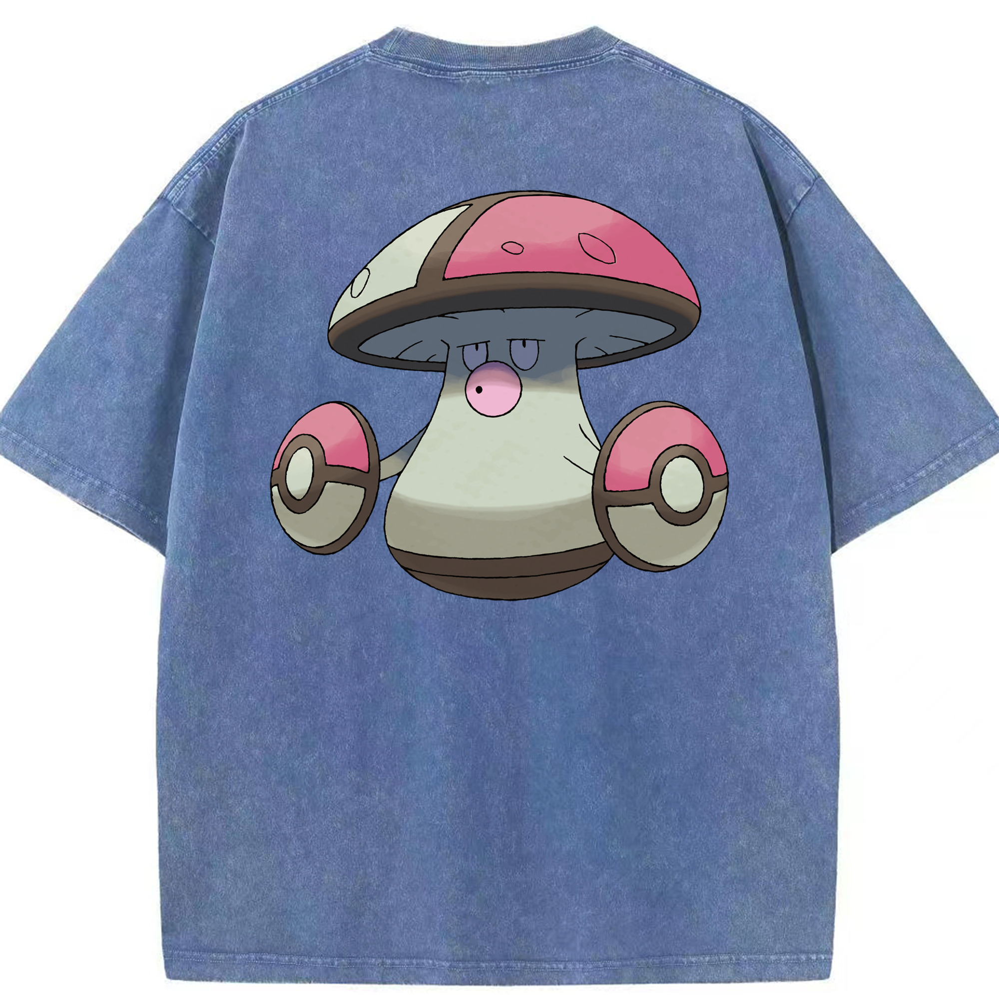 （画像用） ポケットモンスター Pokémon 綿100% ヴィンテージ風 半袖Tシャツ（背面プリント）