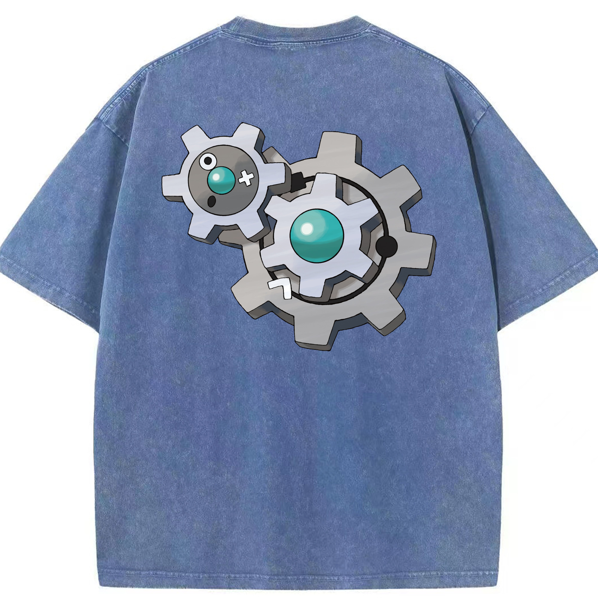 （画像用） ポケットモンスター Pokémon 綿100% ヴィンテージ風 半袖Tシャツ（背面プリント）