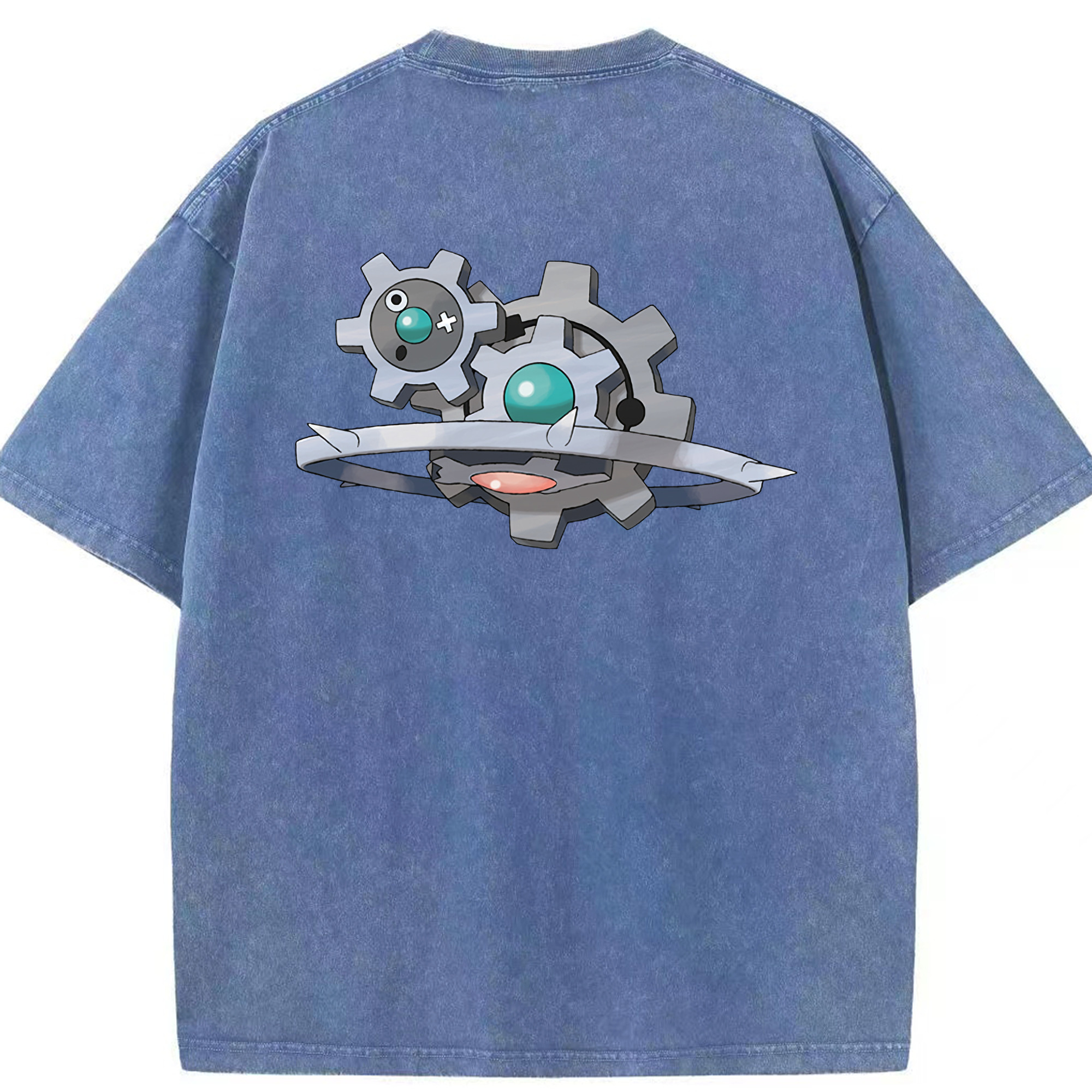 （画像用） ポケットモンスター Pokémon 綿100% ヴィンテージ風 半袖Tシャツ（背面プリント）