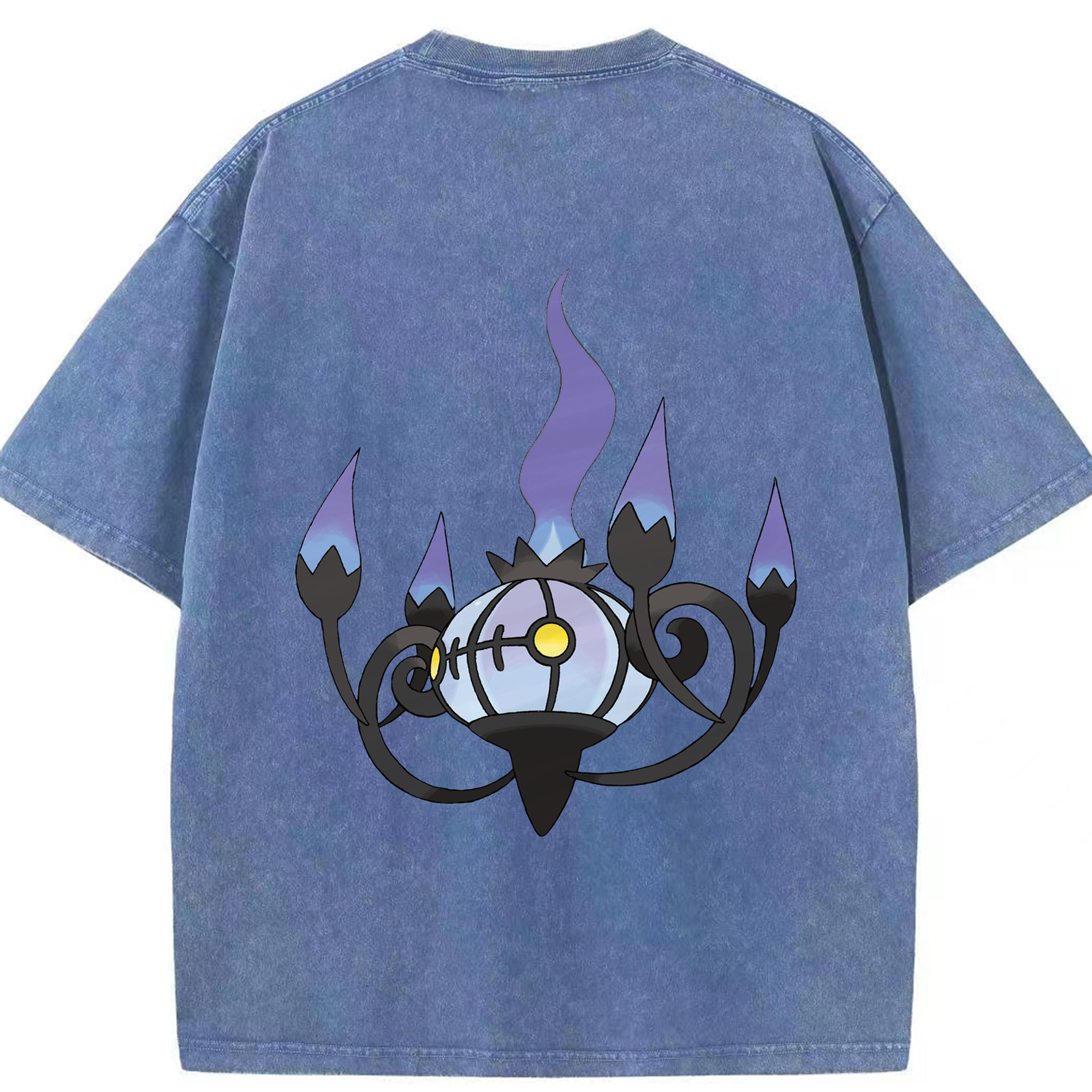 （画像用） ポケットモンスター Pokémon 綿100% ヴィンテージ風 半袖Tシャツ（背面プリント）