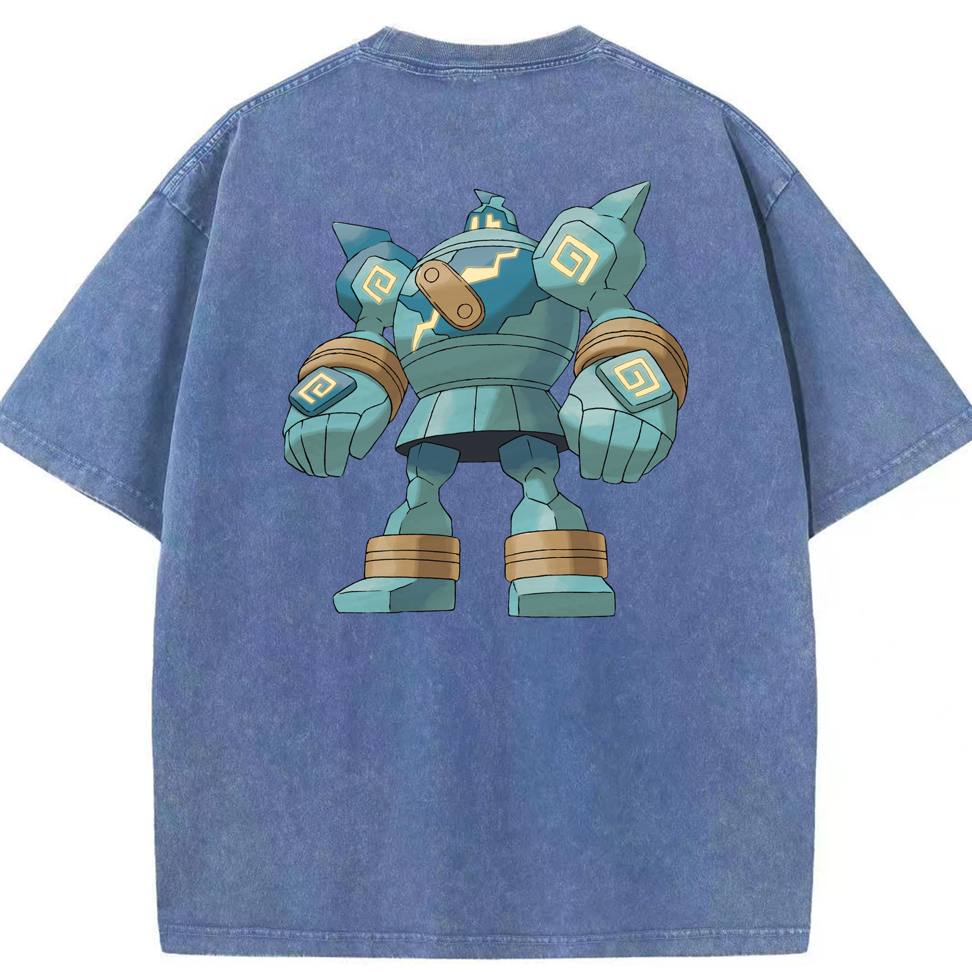 （画像用） ポケットモンスター Pokémon 綿100% ヴィンテージ風 半袖Tシャツ（背面プリント）
