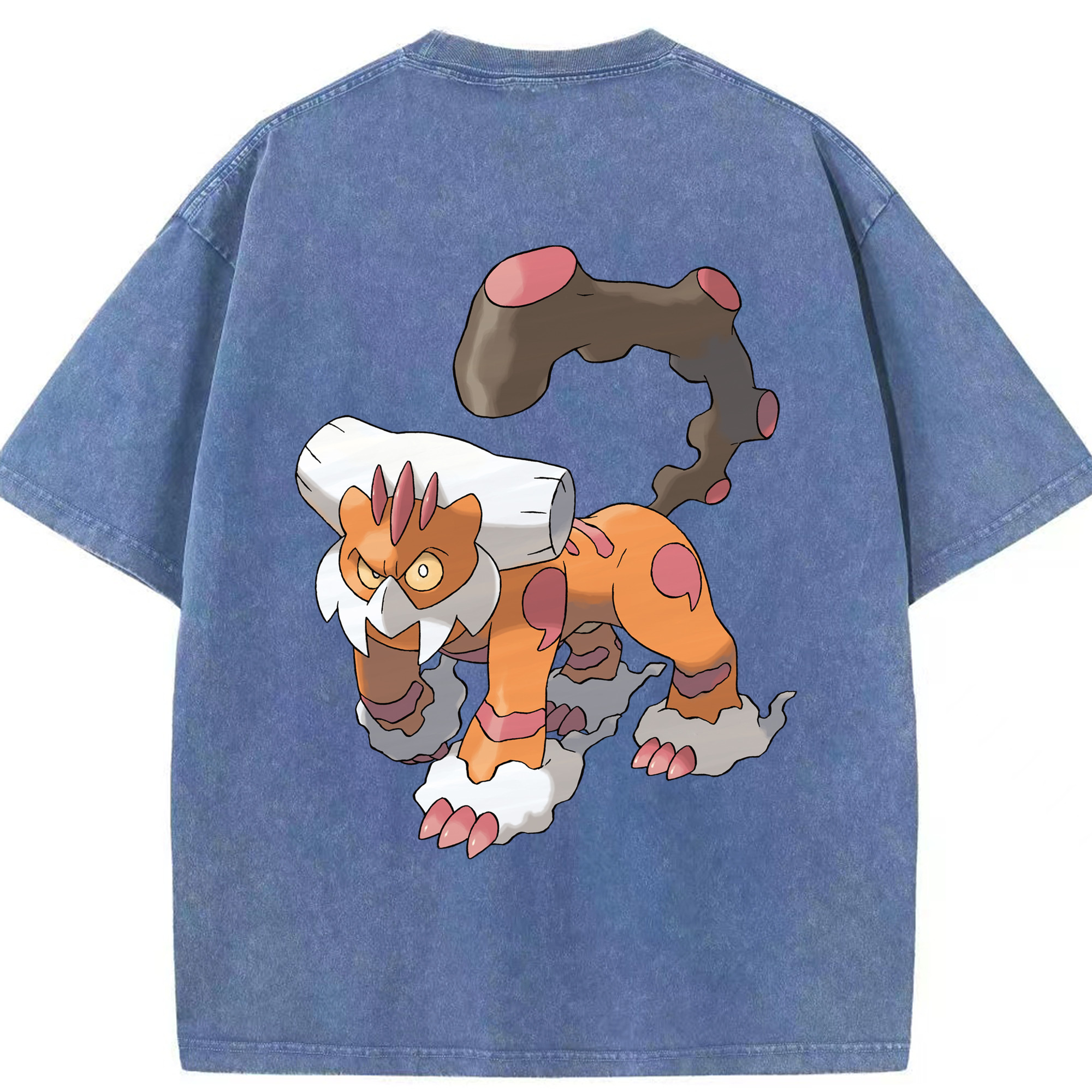 （画像用） ポケットモンスター Pokémon 綿100% ヴィンテージ風 半袖Tシャツ（背面プリント）
