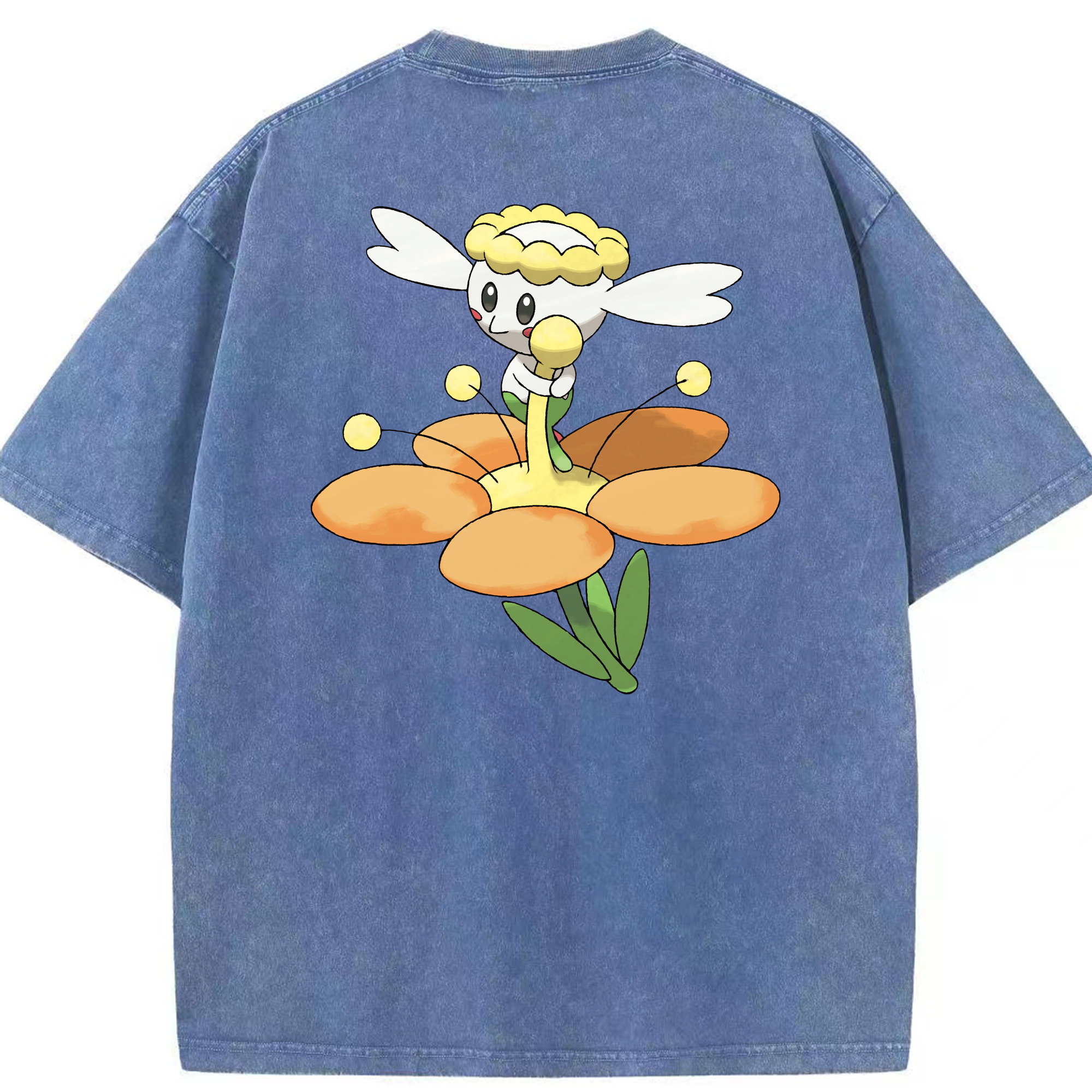 （画像用） ポケットモンスター Pokémon 綿100% ヴィンテージ風 半袖Tシャツ（背面プリント）