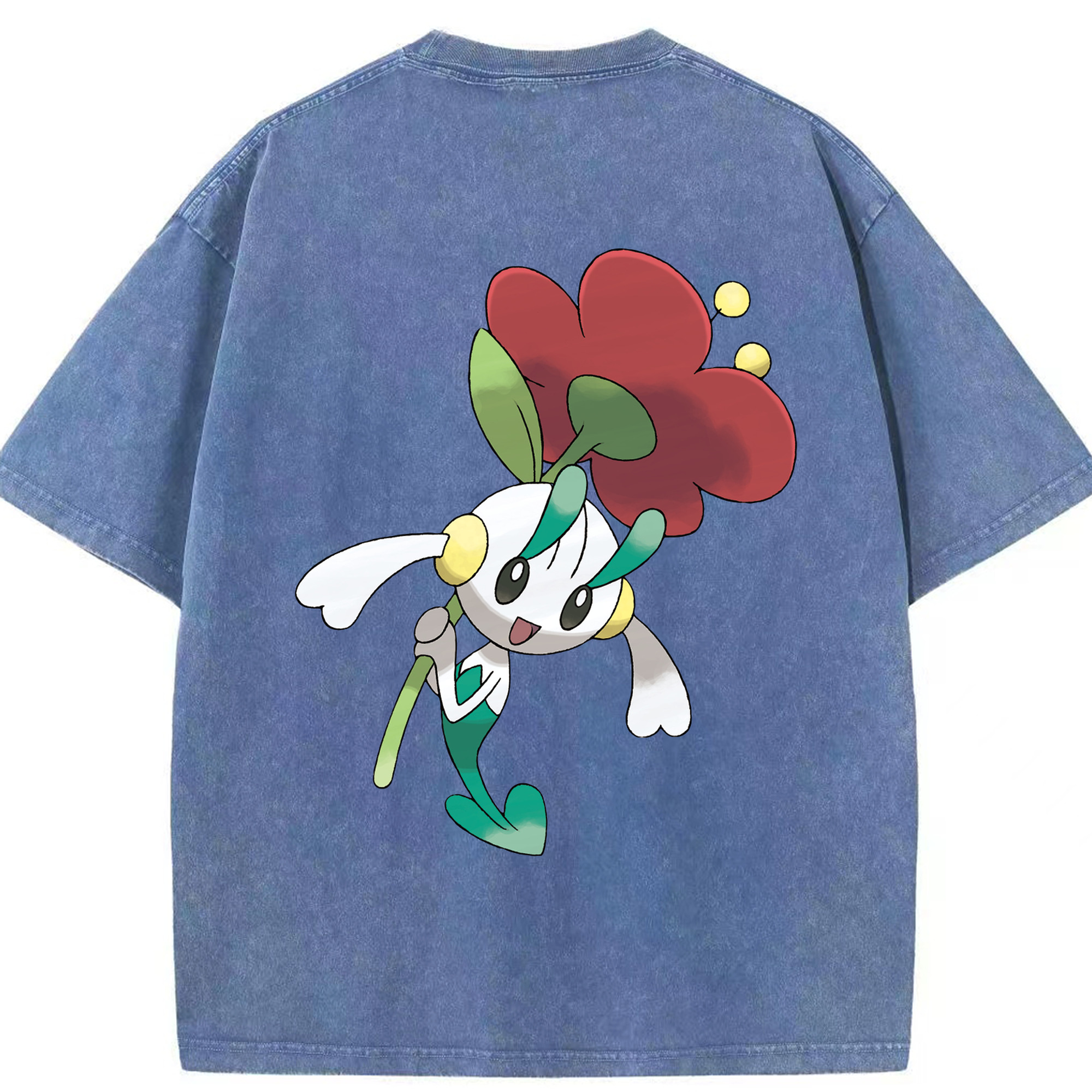 （画像用） ポケットモンスター Pokémon 綿100% ヴィンテージ風 半袖Tシャツ（背面プリント）