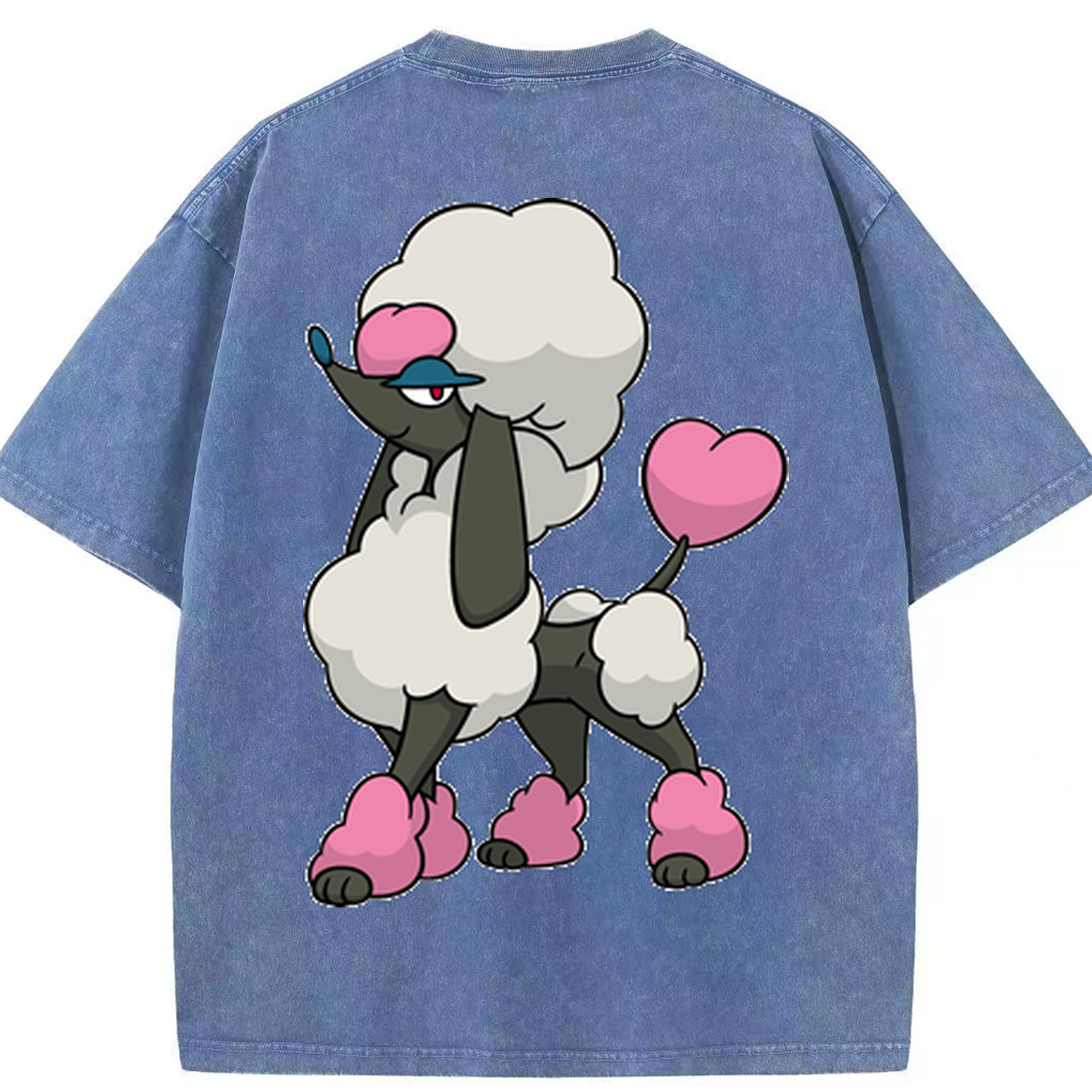 （画像用） ポケットモンスター Pokémon 綿100% ヴィンテージ風 半袖Tシャツ（背面プリント）