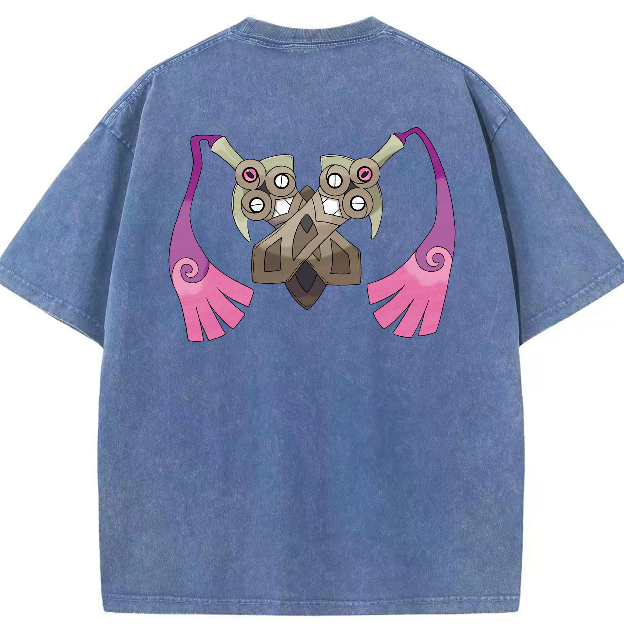 （画像用） ポケットモンスター Pokémon 綿100% ヴィンテージ風 半袖Tシャツ（背面プリント）