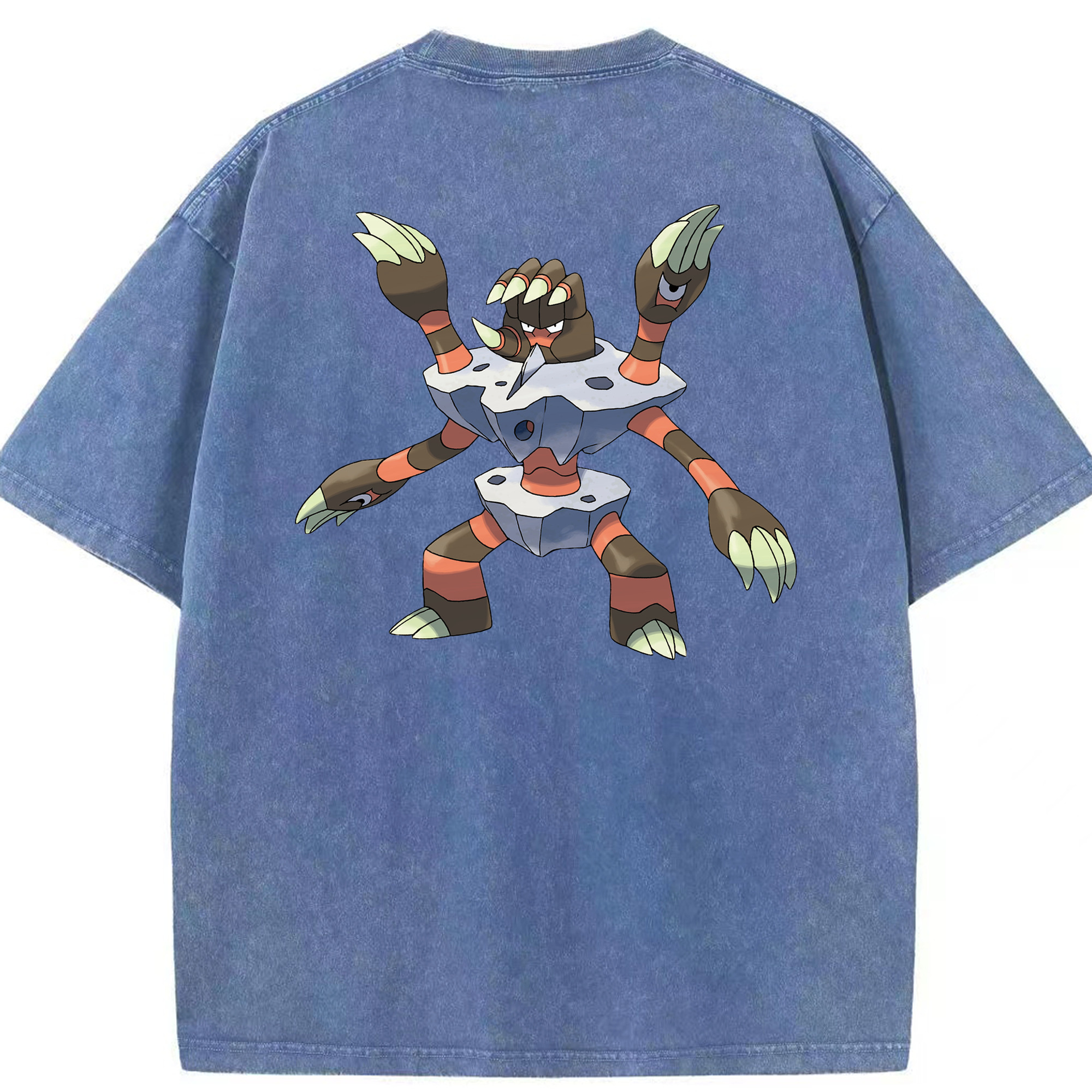 （画像用） ポケットモンスター Pokémon 綿100% ヴィンテージ風 半袖Tシャツ（背面プリント）
