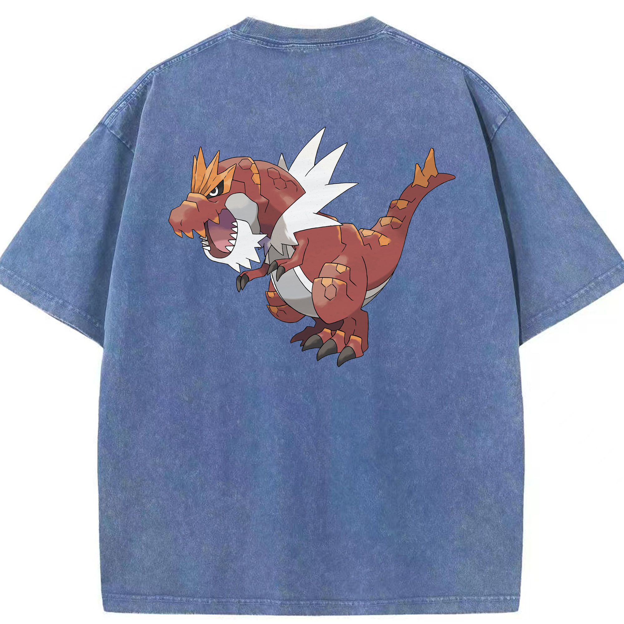 （画像用） ポケットモンスター Pokémon 綿100% ヴィンテージ風 半袖Tシャツ（背面プリント）