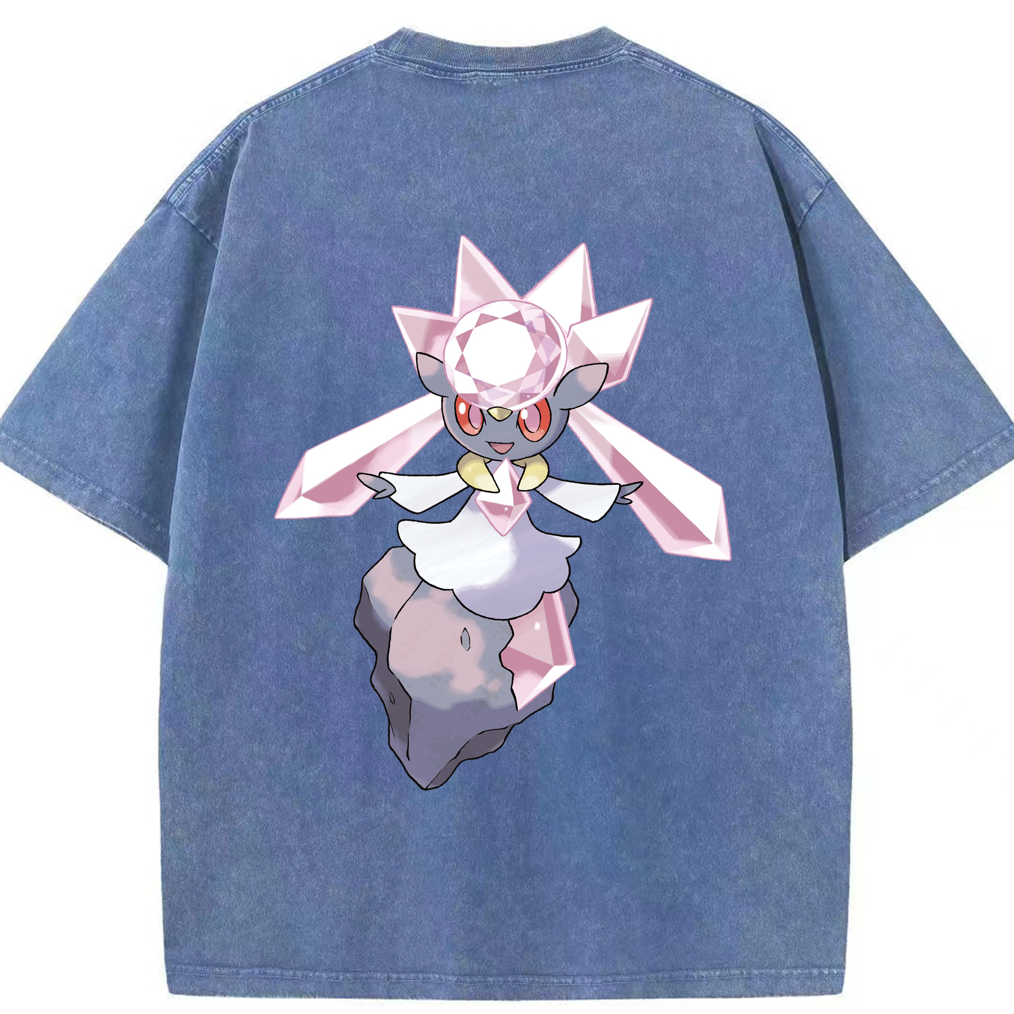（画像用） ポケットモンスター Pokémon 綿100% ヴィンテージ風 半袖Tシャツ（背面プリント）