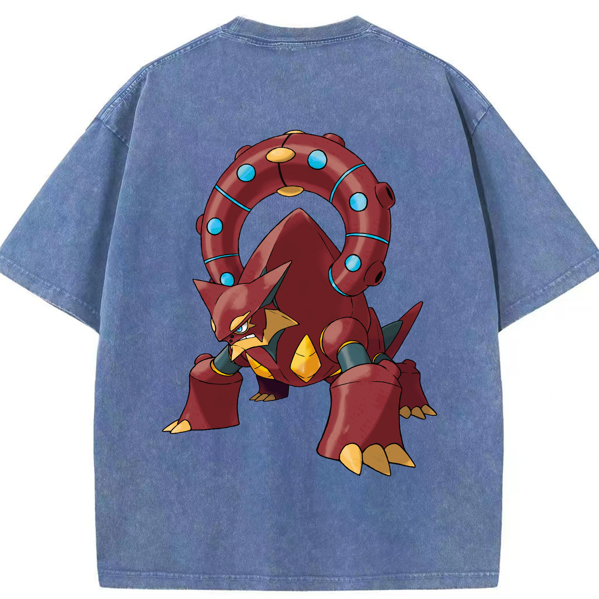 （画像用） ポケットモンスター Pokémon 綿100% ヴィンテージ風 半袖Tシャツ（背面プリント）