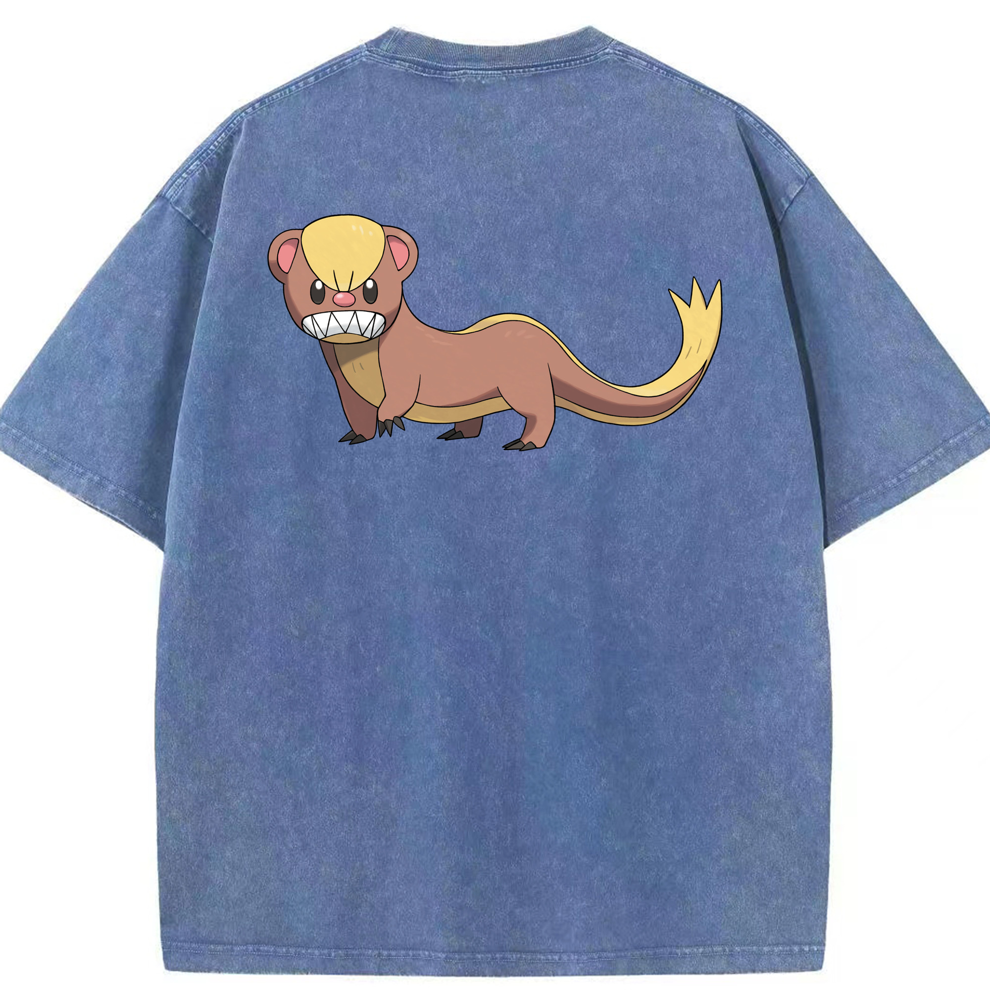 （画像用） ポケットモンスター Pokémon 綿100% ヴィンテージ風 半袖Tシャツ（背面プリント）